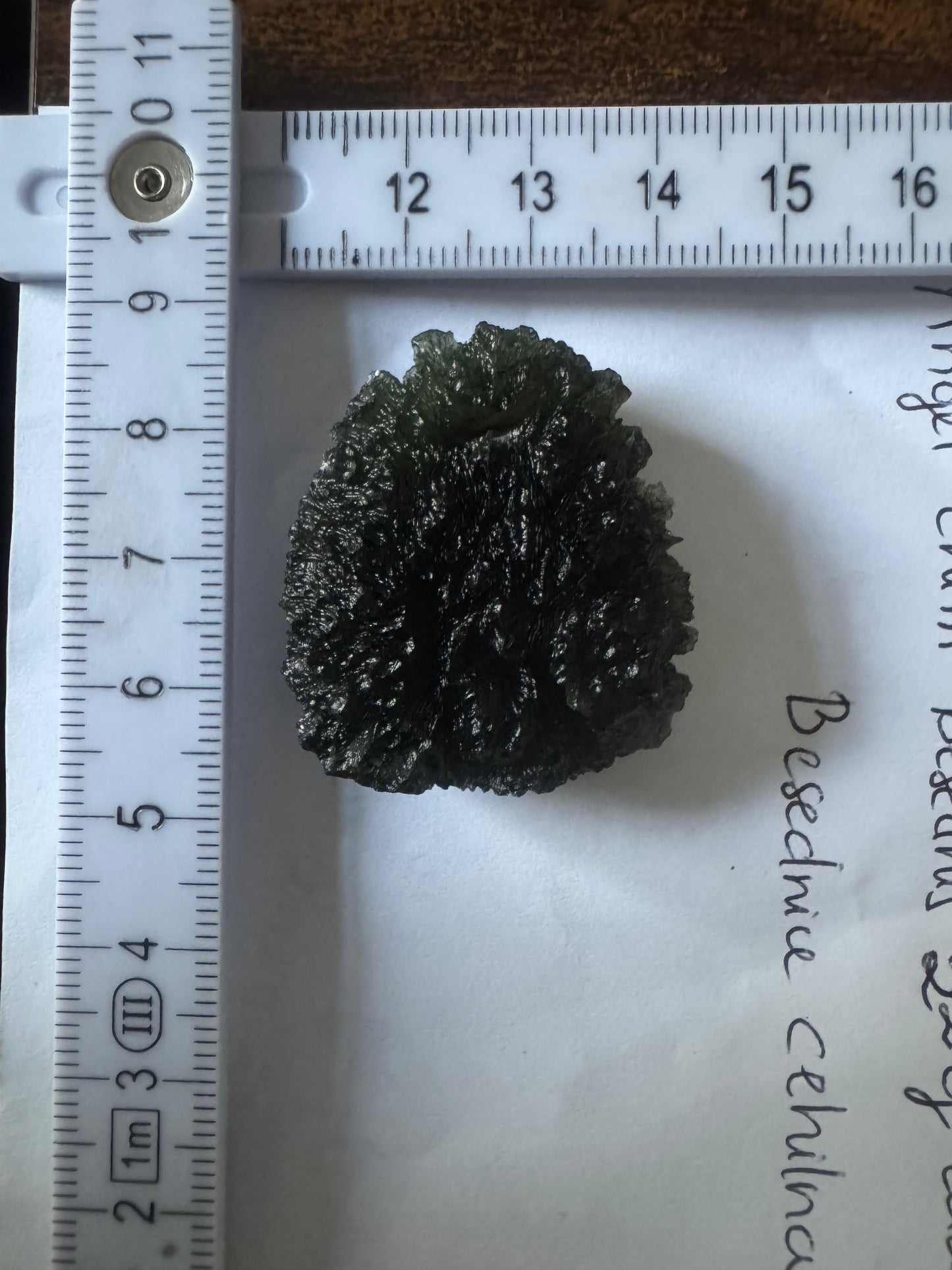 18.5g Chlum moldavite perfect condition