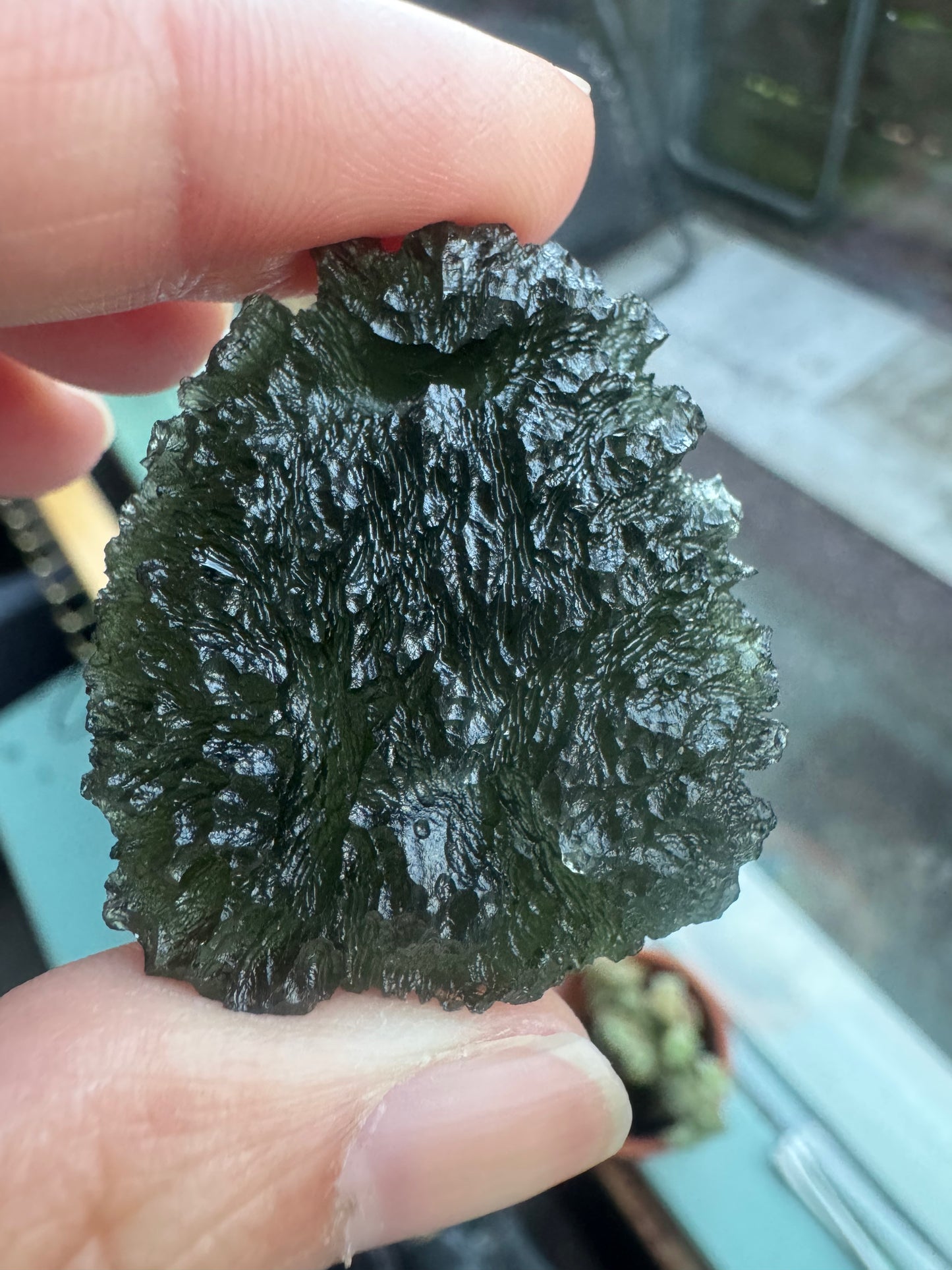 18.5g Chlum moldavite perfect condition