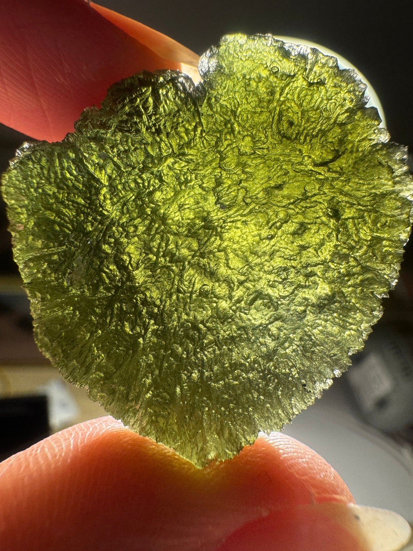 Moldavita Kvitkovce 15,45 g sin daños AAA