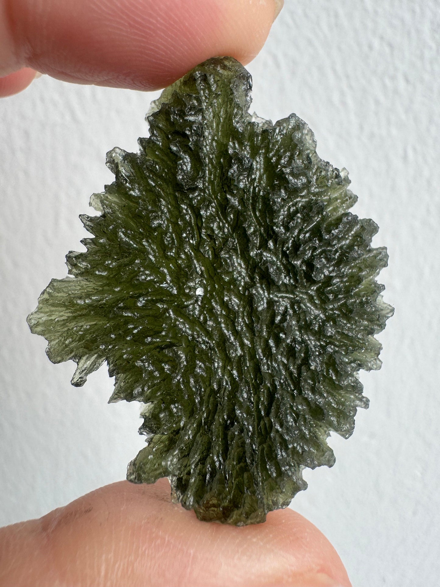 Moldavite Besednice location 10.34g hedgehog texture beautiful piece to add in your collection