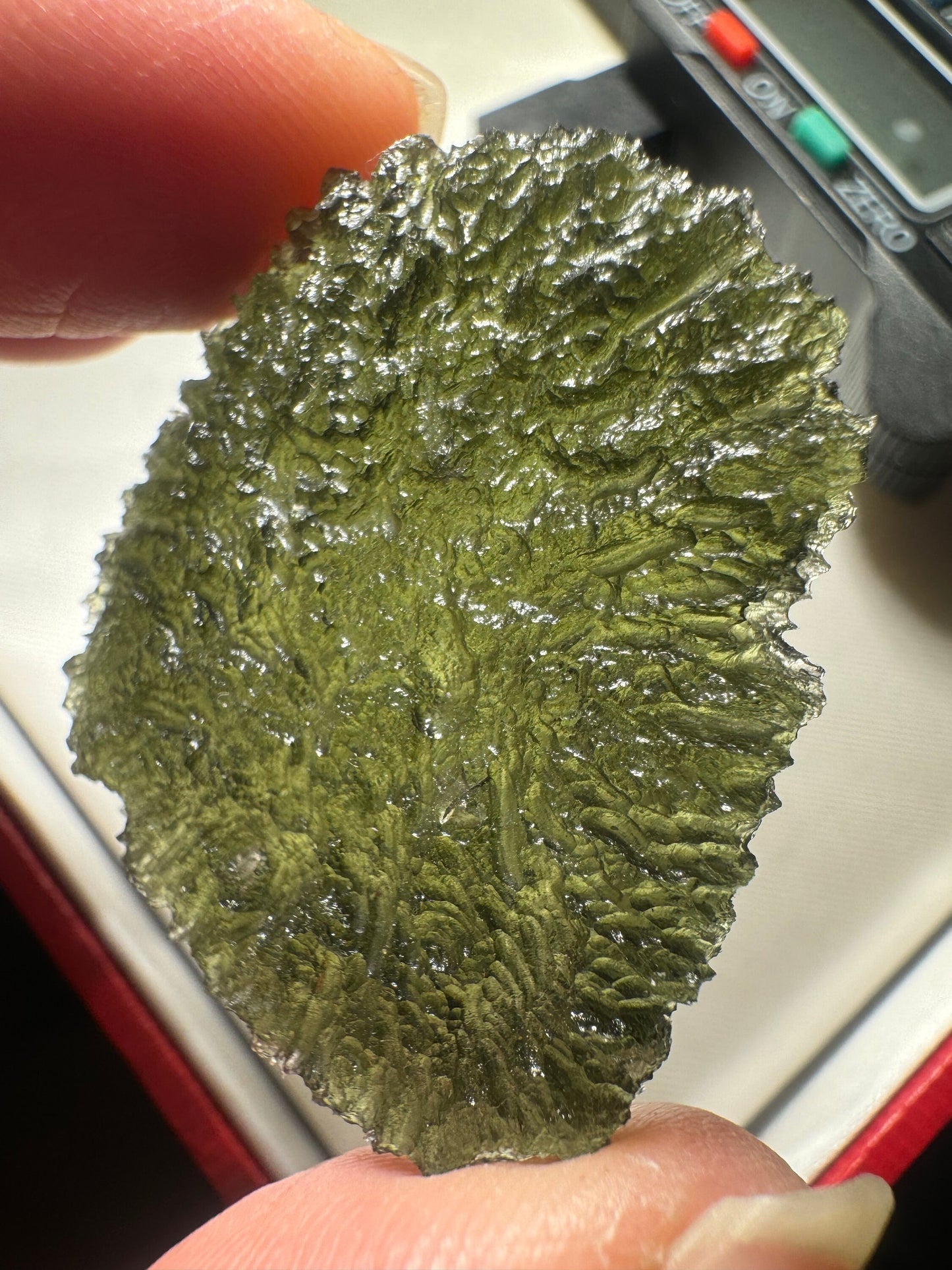 AAA Quality Moldavite Specimen: Authentic Green Crystal (10.23g)