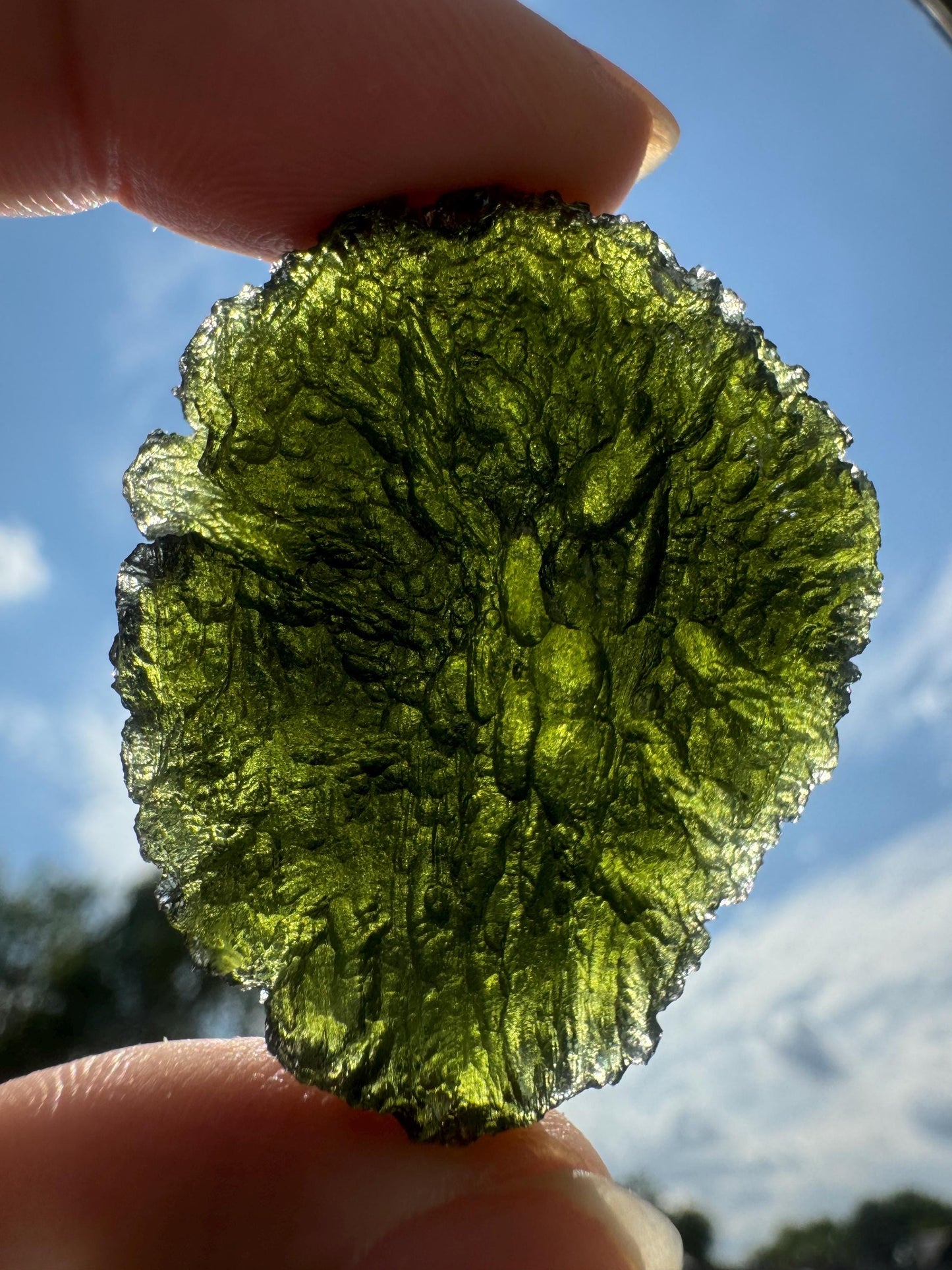 20.91g Moldavite Chlum good condition green colour. Beautiful collector piece