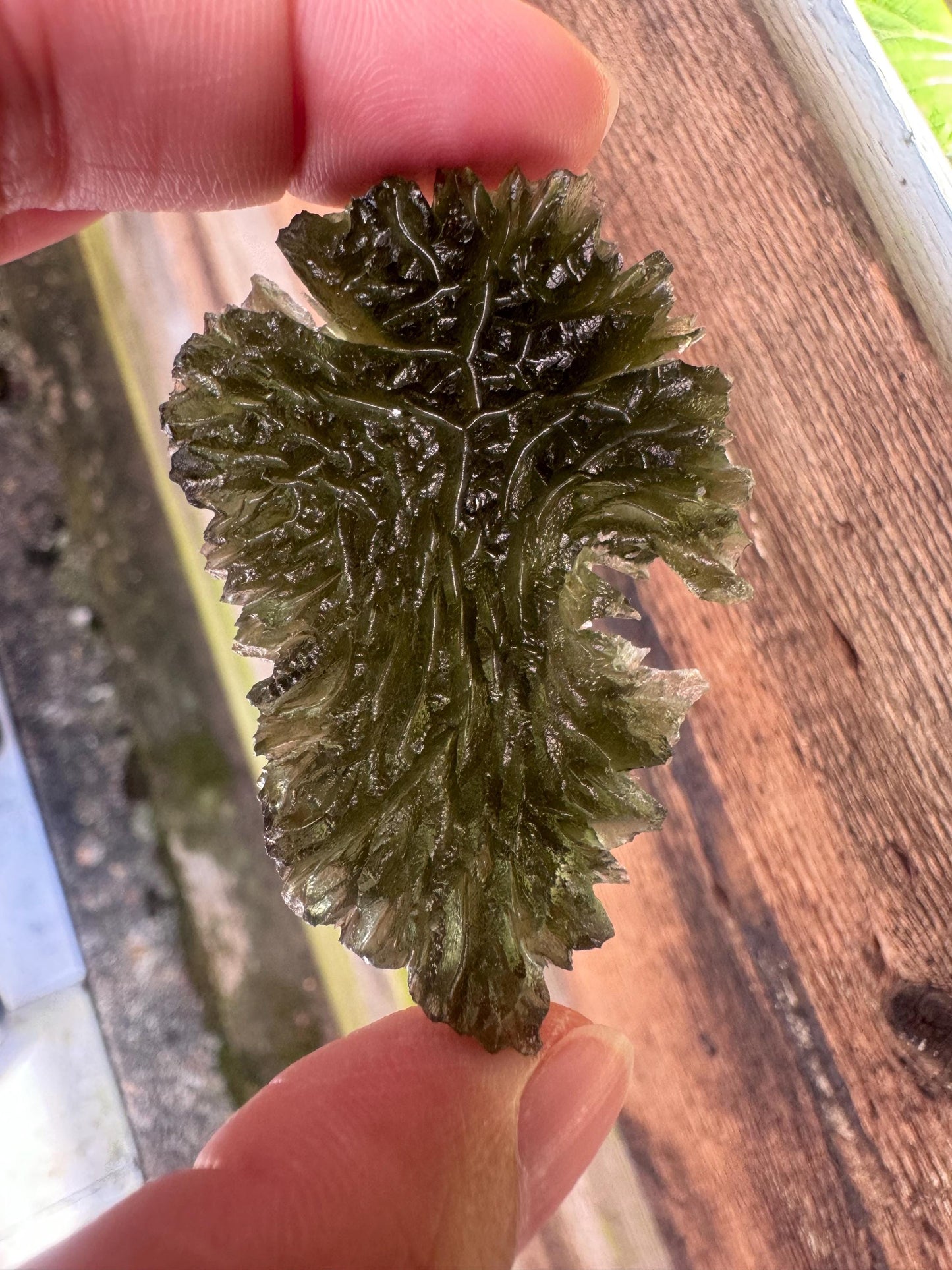 Besednice Jezkovna Moldavite: 14.68g AAA Grade Angel Chime Crystal
