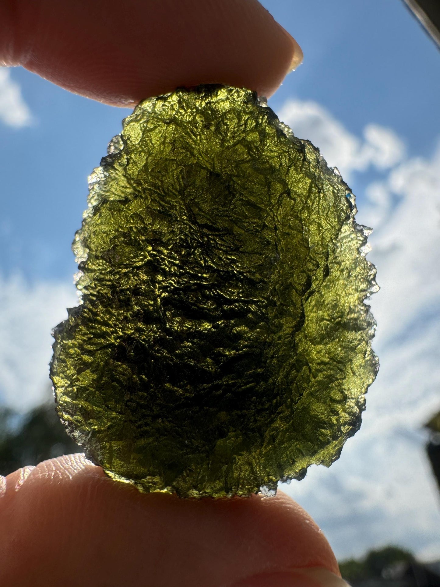 18.57g Moldavite Velký chlum good condition green colour. Beautiful collector piece