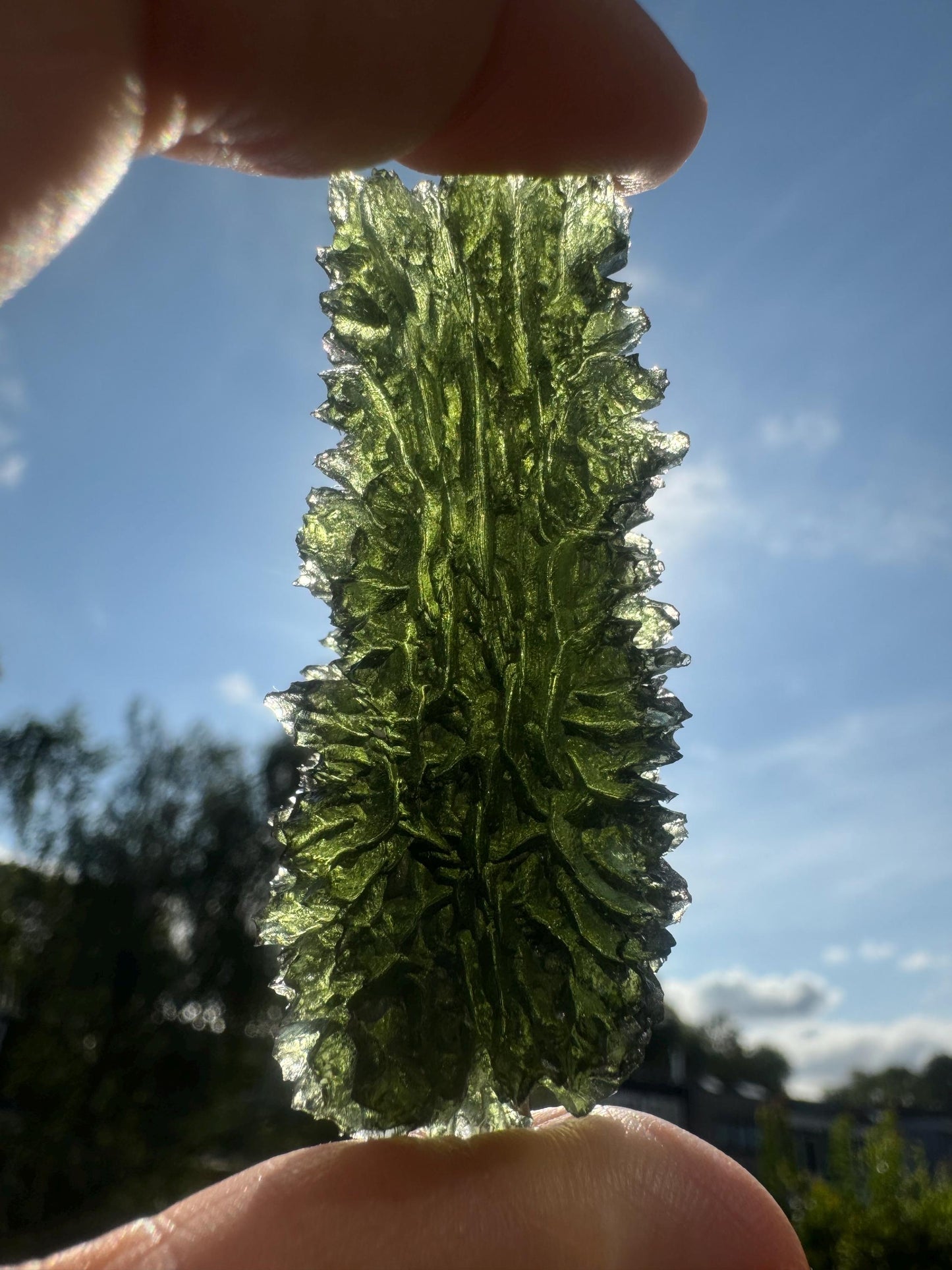 Moldavite Besednice Jezkovna 32.63g hedgehog super rare size rare location AAAAA