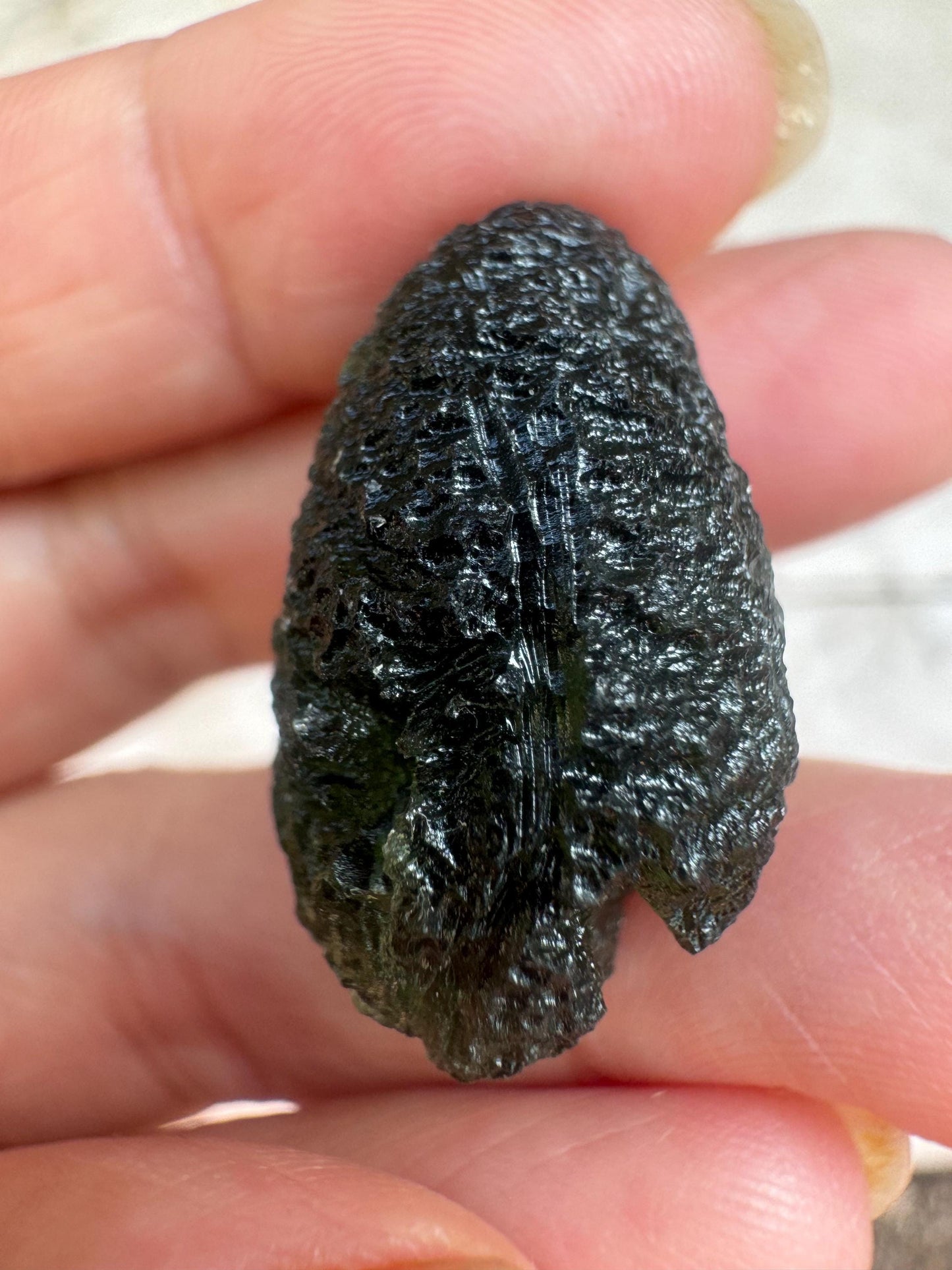 9.15 g Authentic moldavite Moldavite Nechov good condition