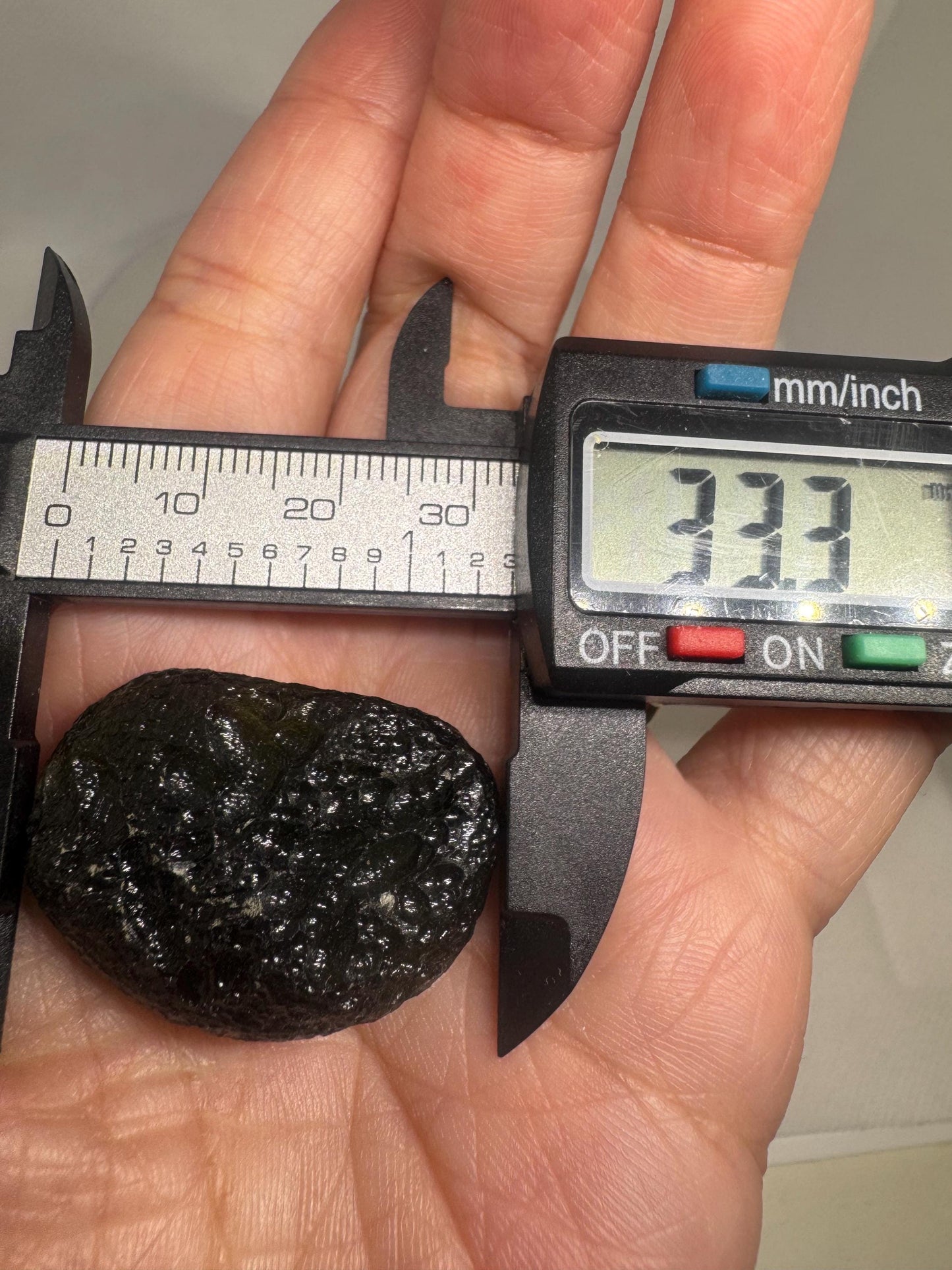 12.05g Chlum moldavite glowing green color very nice to add for your collection