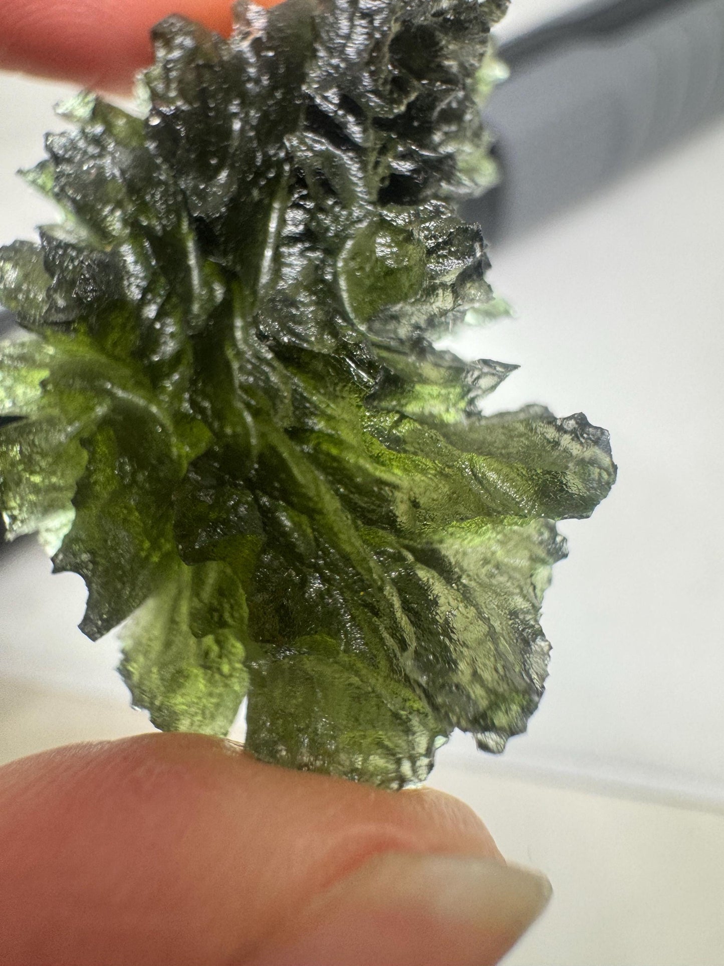 11.73g Moldavite Besednice Jezkovna very rare, headhoge grade AAA
