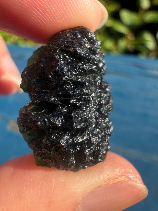 10.0g Moldavite Specimen: Chlum, Czech Republic