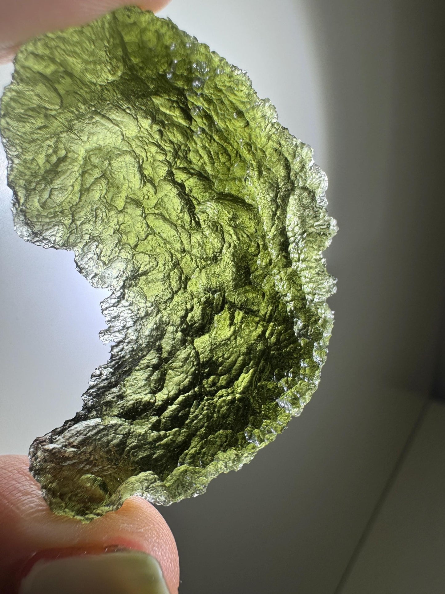 Maly Chlum Moldavite: Deep Texture (9.10g)