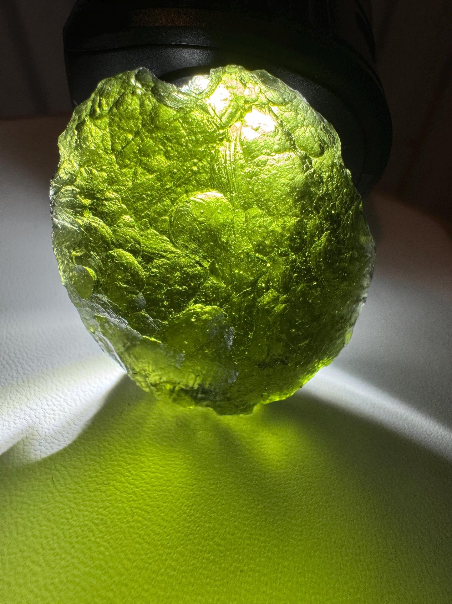 22.96g Moldavite Vrabče • Large Raw Stone • Authentic Czech Tektite • Collector Grade • No Damage