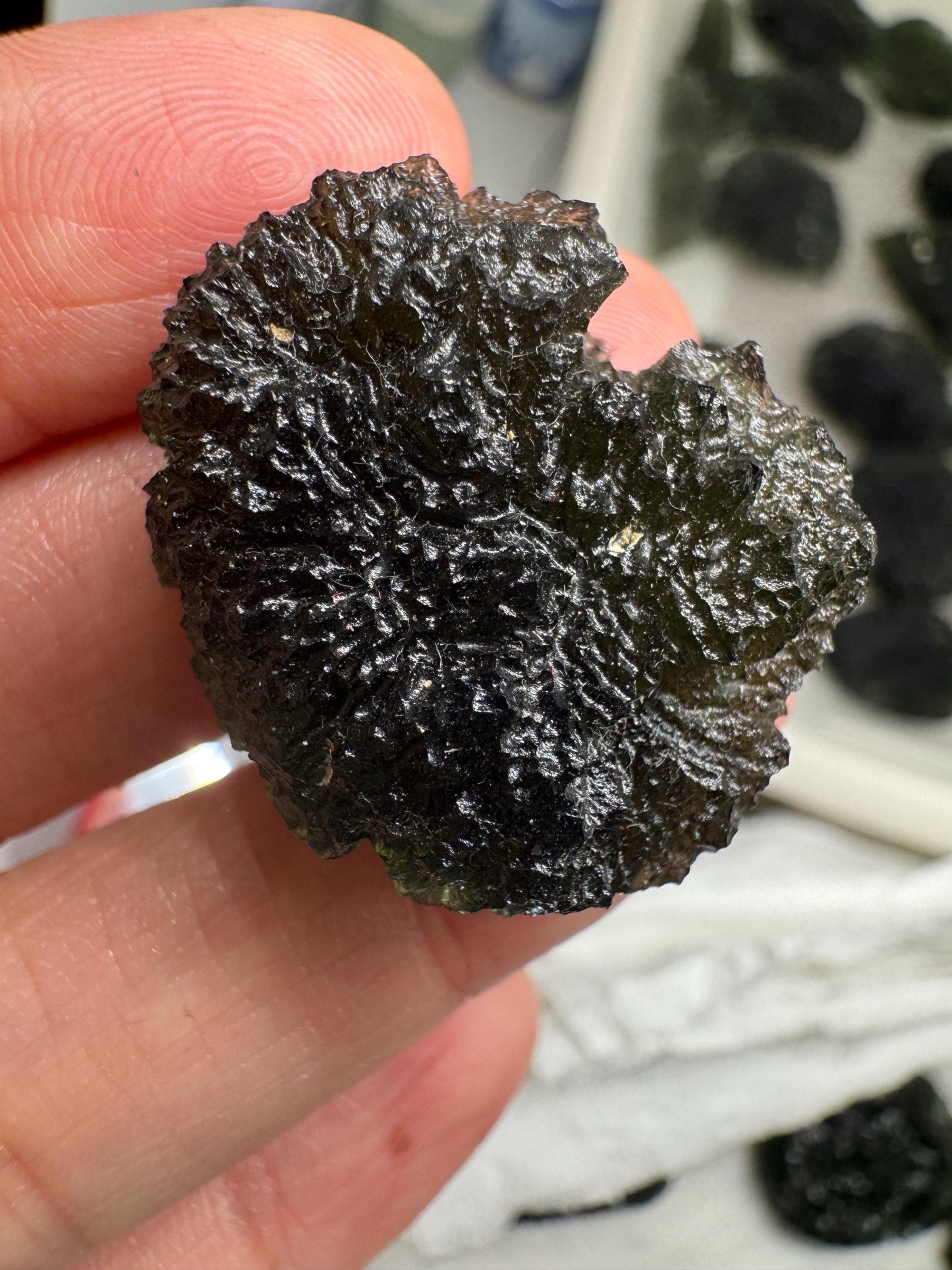 10.10g Moldavite Specimen: Nesmen les forest Czech Republic