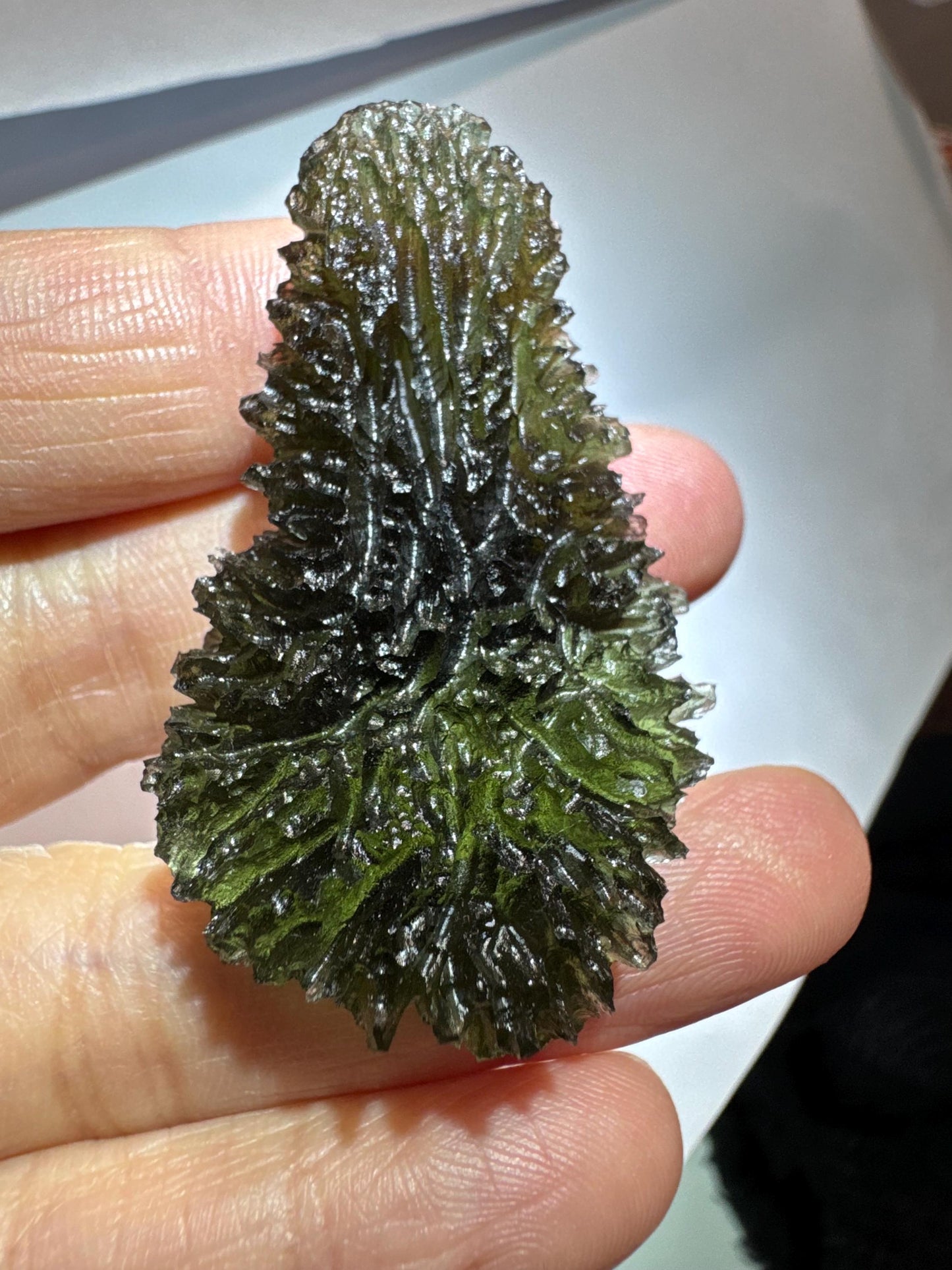15.84g Paryz moldavite drop museum grade AAA super rare