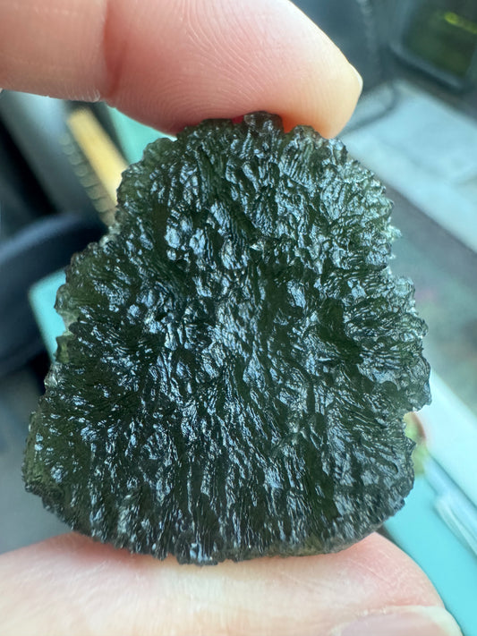 18.5g Chlum moldavite perfect condition