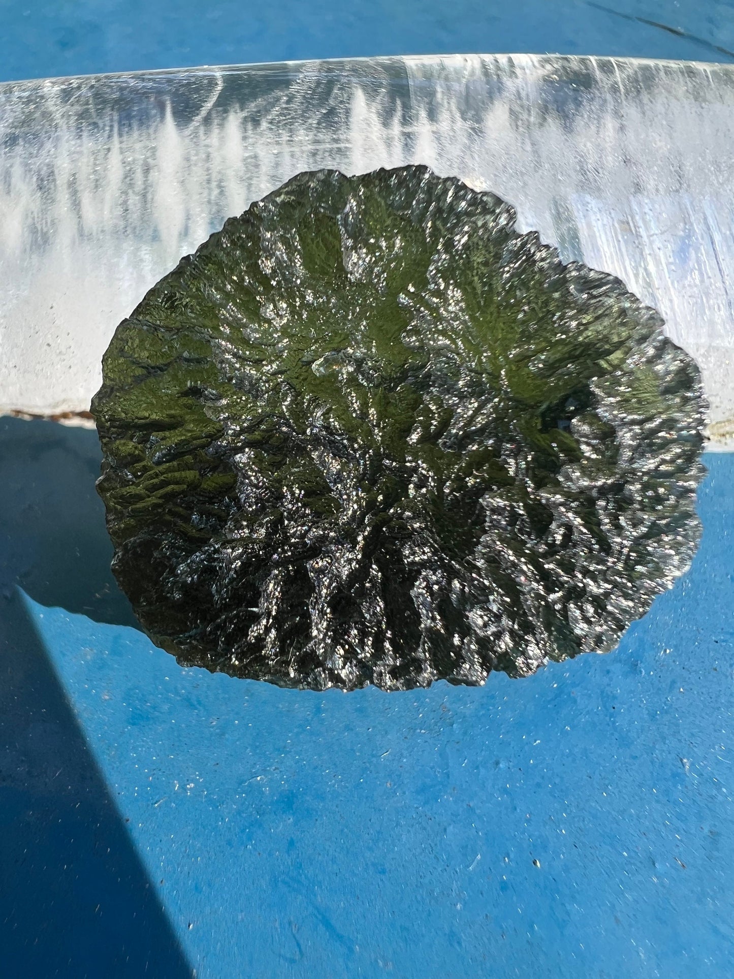 11,2 g Moldavite Chlum perfect condition beautiful texture.