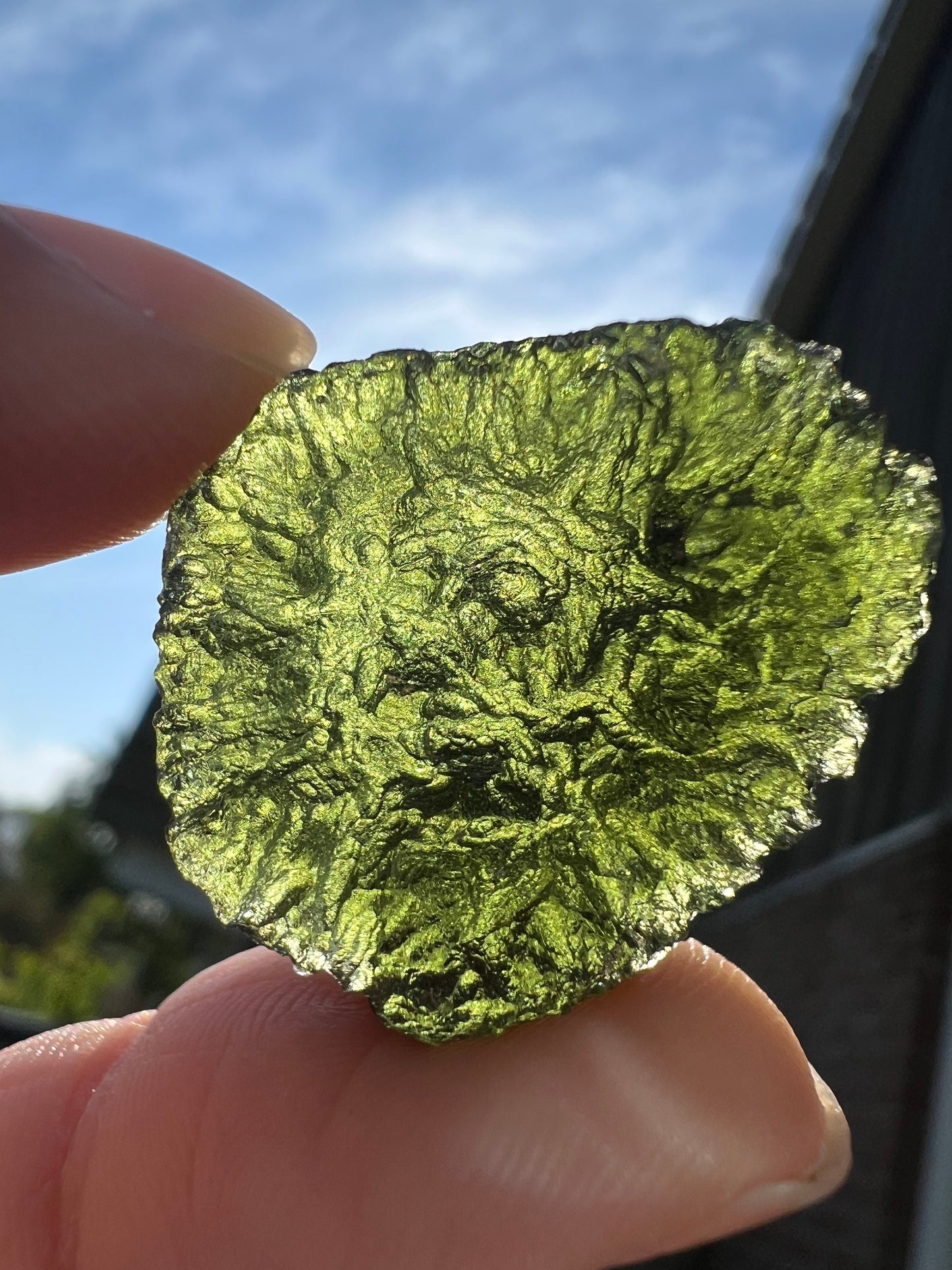 11,2 g Moldavite Chlum perfect condition beautiful texture.