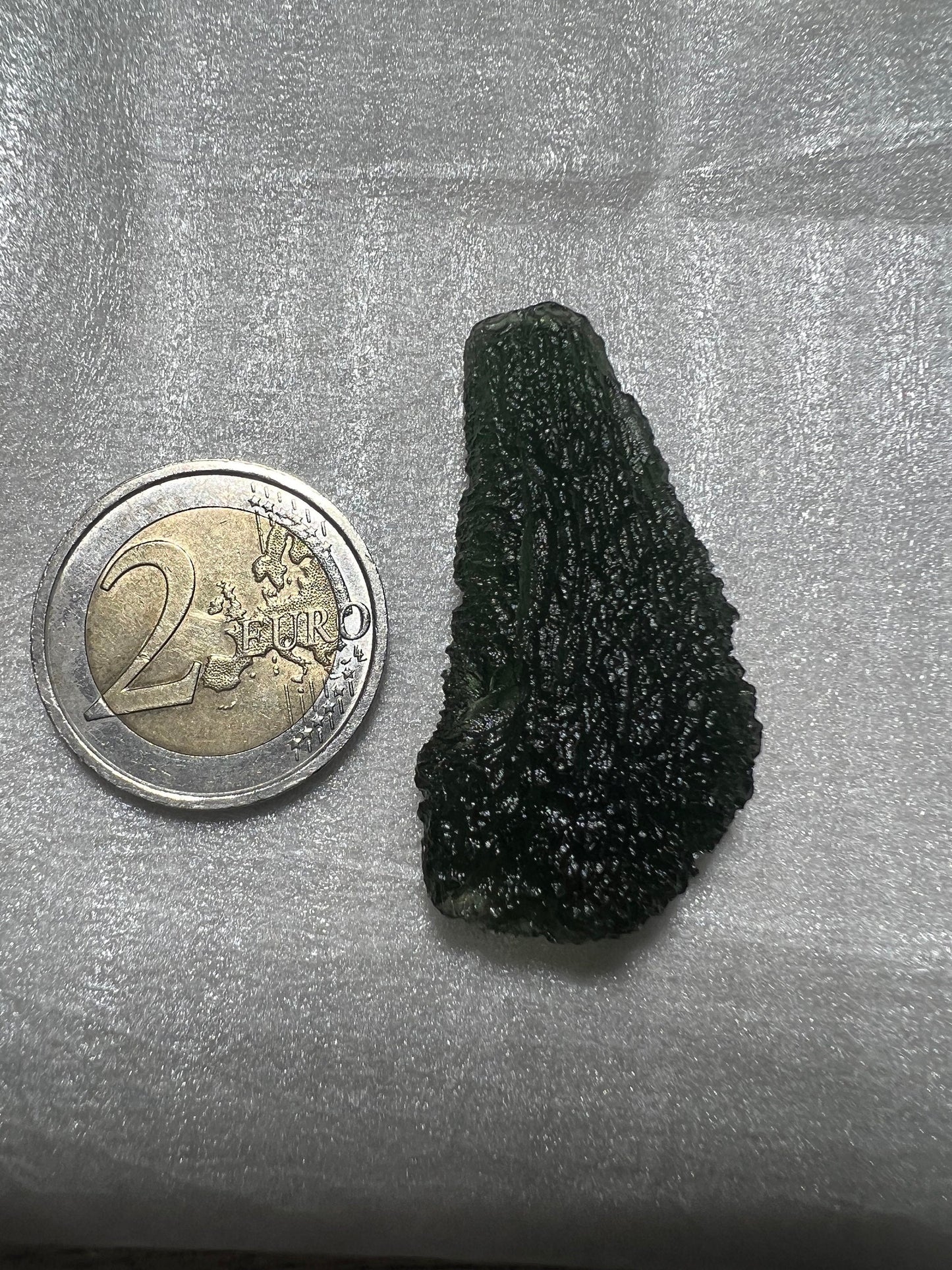 Natural Czech Moldavite from locality Chlum, apple green 11.3 grams no damages