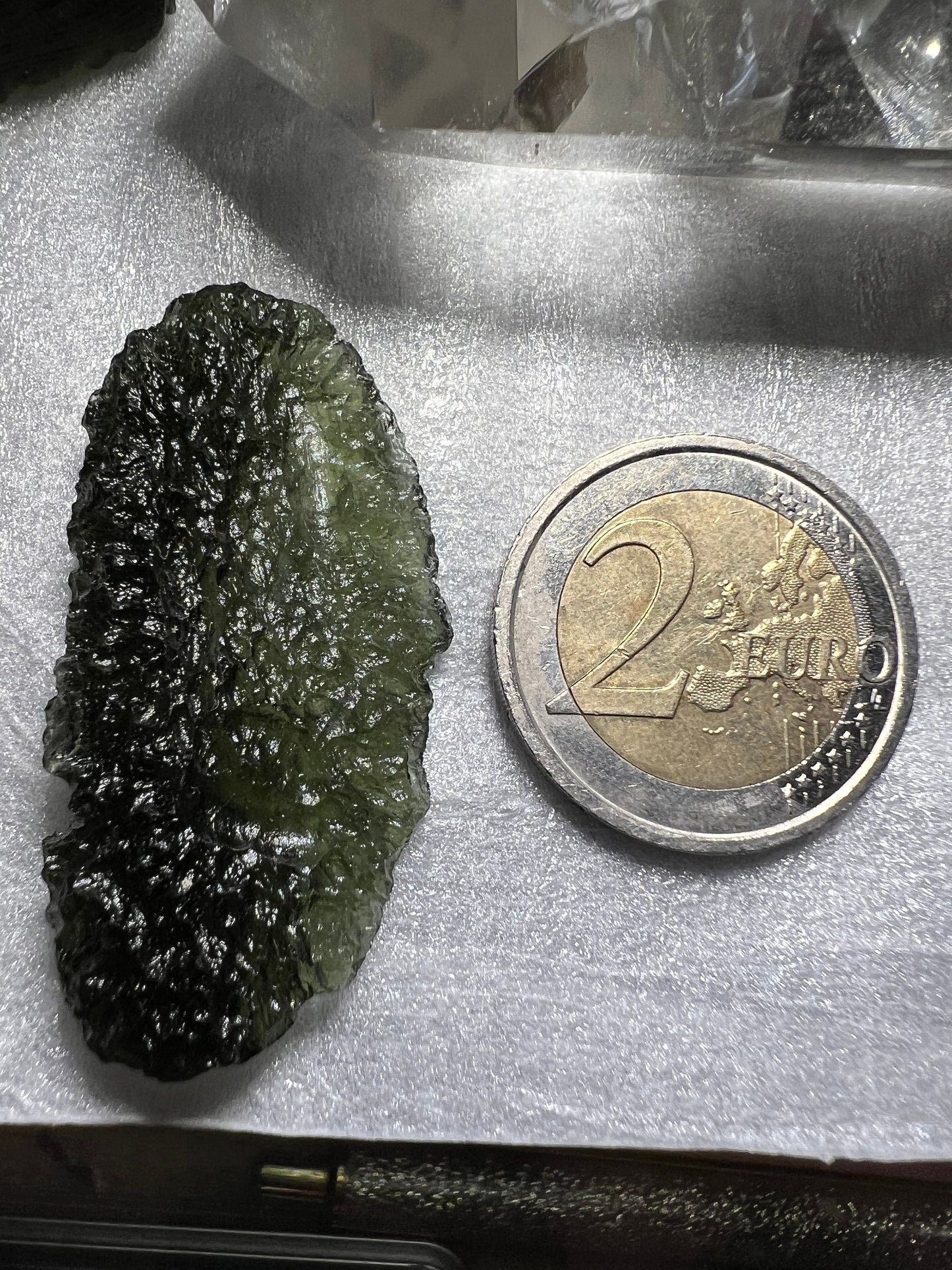 7.9g Authentic moldavite Moldavite Chlum good condition beautiful light green apple green