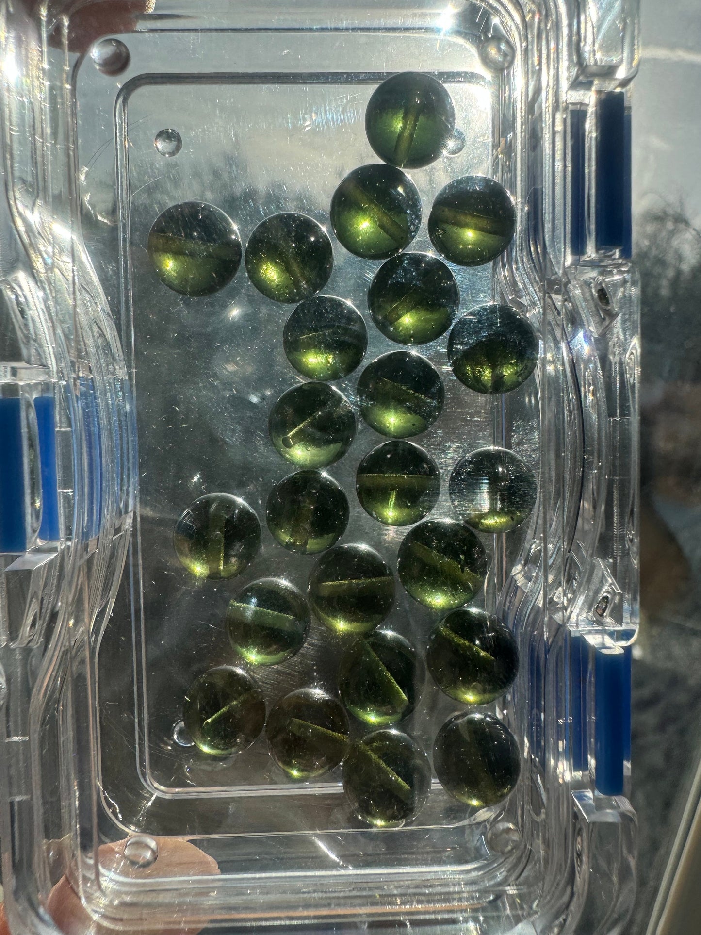 Authentic Moldavite beads for jewelry