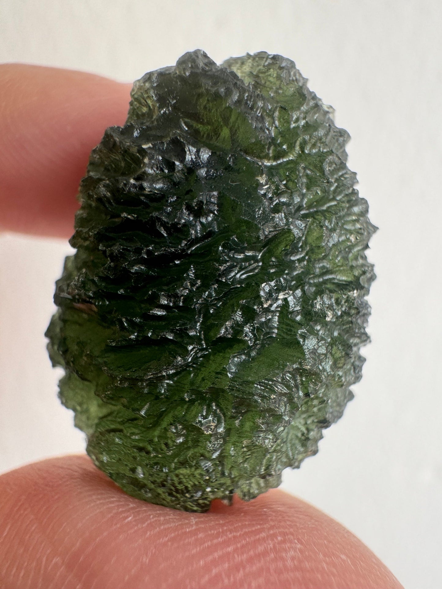 Marouskov Pole moldavite 10.41g lovely eeg shape .