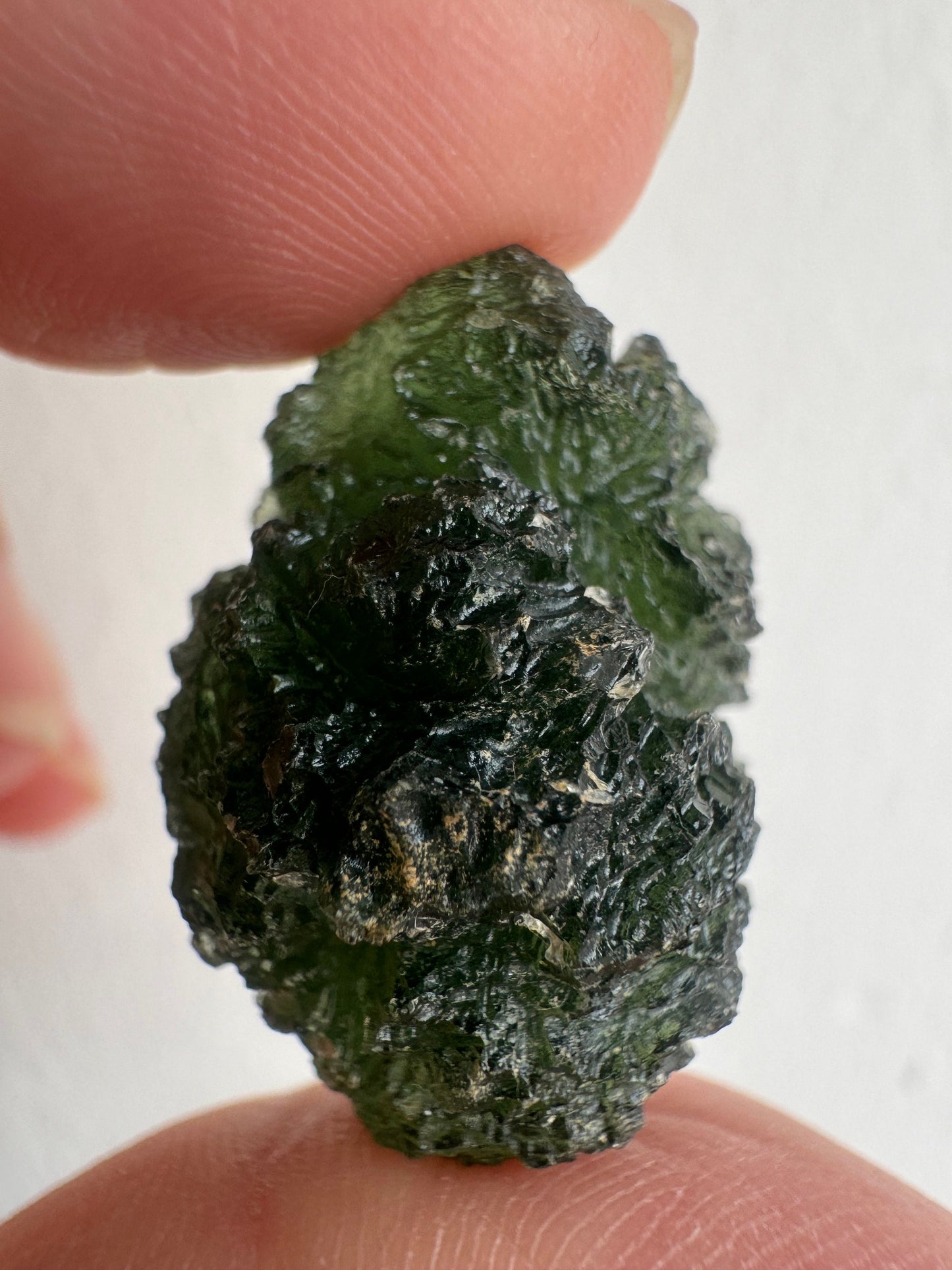 Marouskov Pole moldavite 10.41g lovely eeg shape .