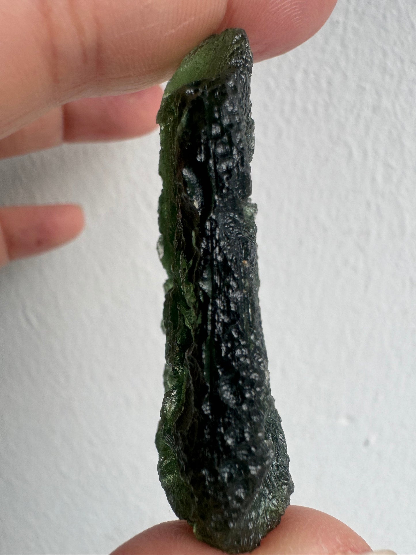 Moldavite Marouskovo Pole poison green - 17.94 g the color is beautiful no damages. AAA