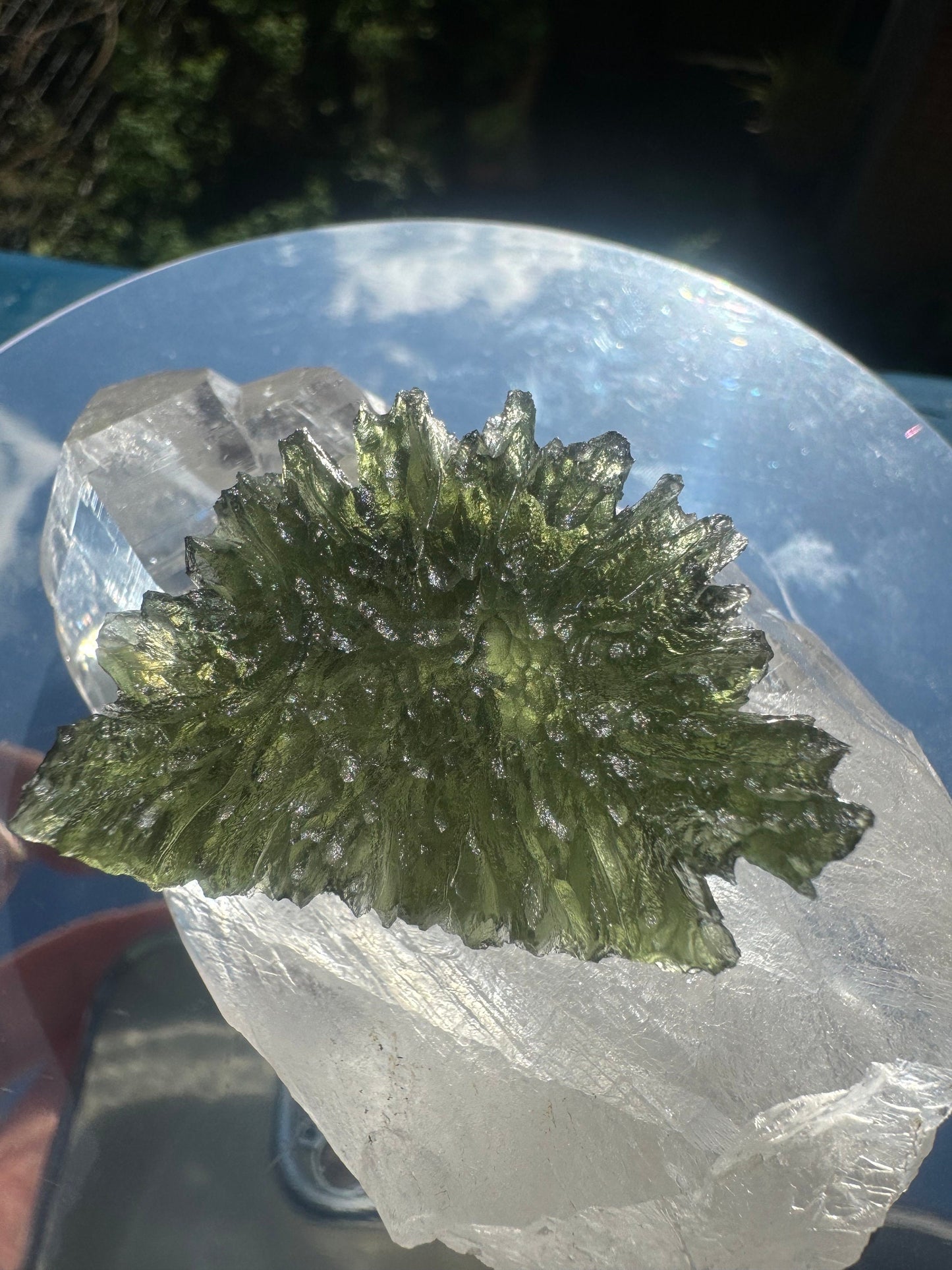 10.53g  Moldavite Besednice Jezkovna very rare perfect condition, headhoge museum grade AAA