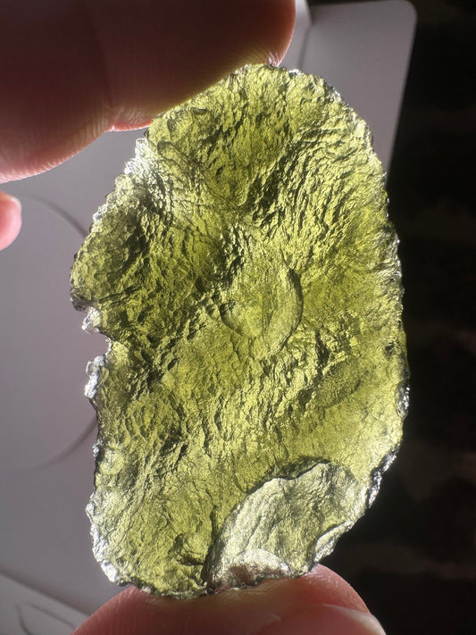 Moldavite beautiful green color 21,5 grams Chlum talisman