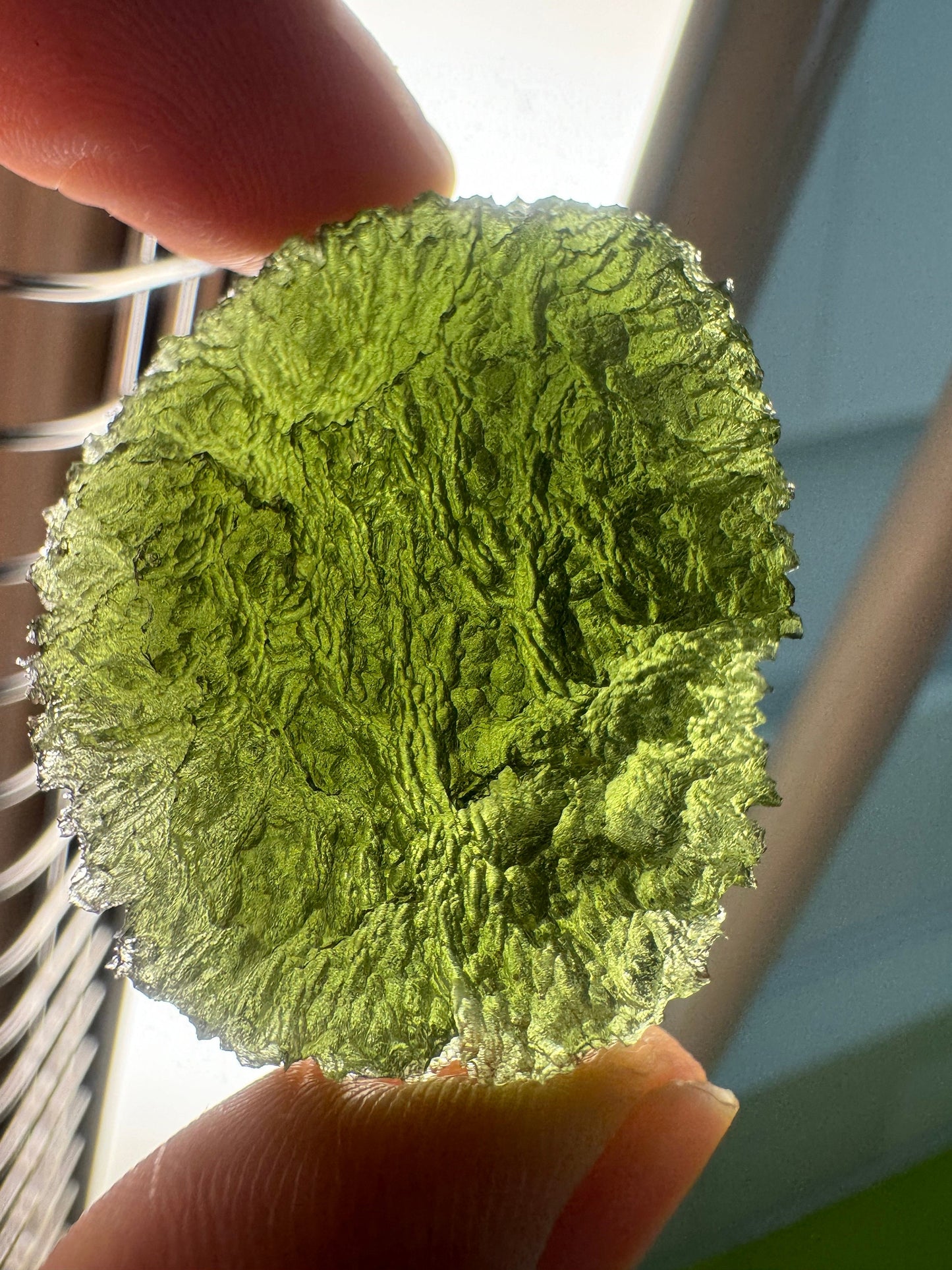 21,40g Moldavite Marouskovo Pole no damages, AAA quality, beautiful green. Collector quality