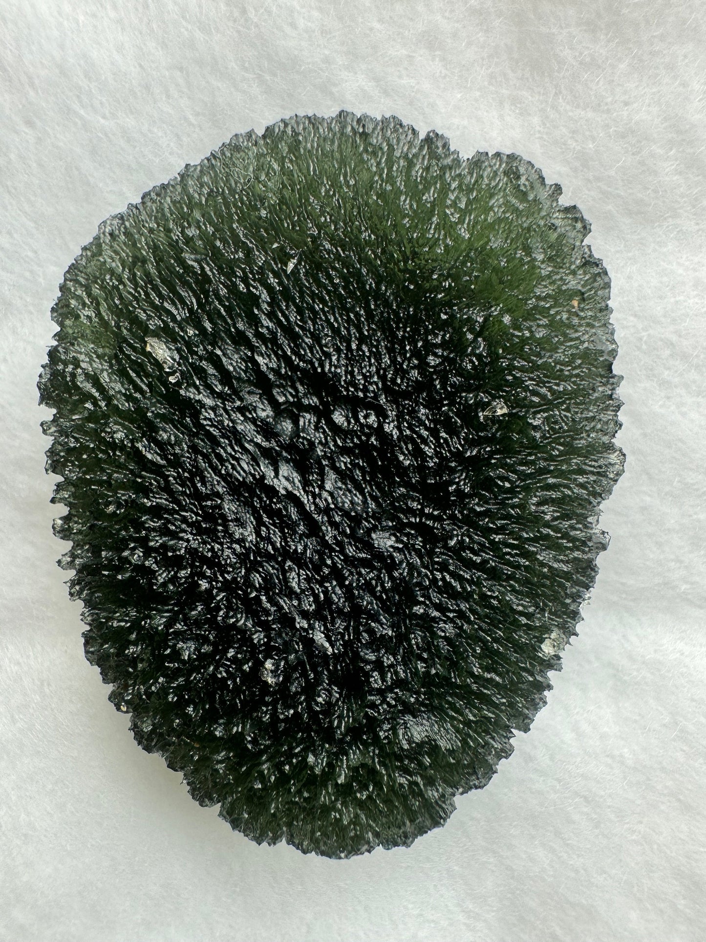 27.1g Moldavite Marouskovo Pole no damages, AAA quality, beautiful green. Collector quality