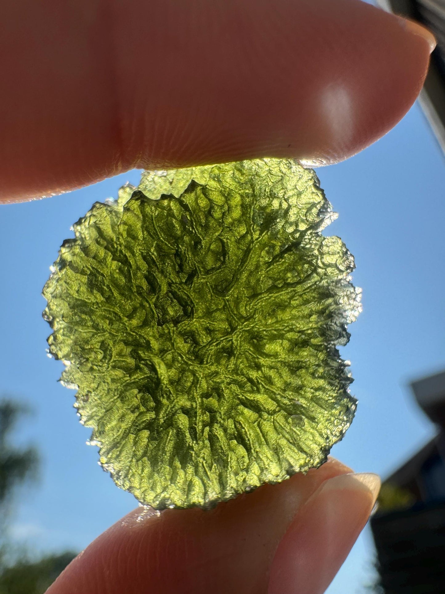 Nesmen Les forest moldavite 9.43g AAA quality no damages.