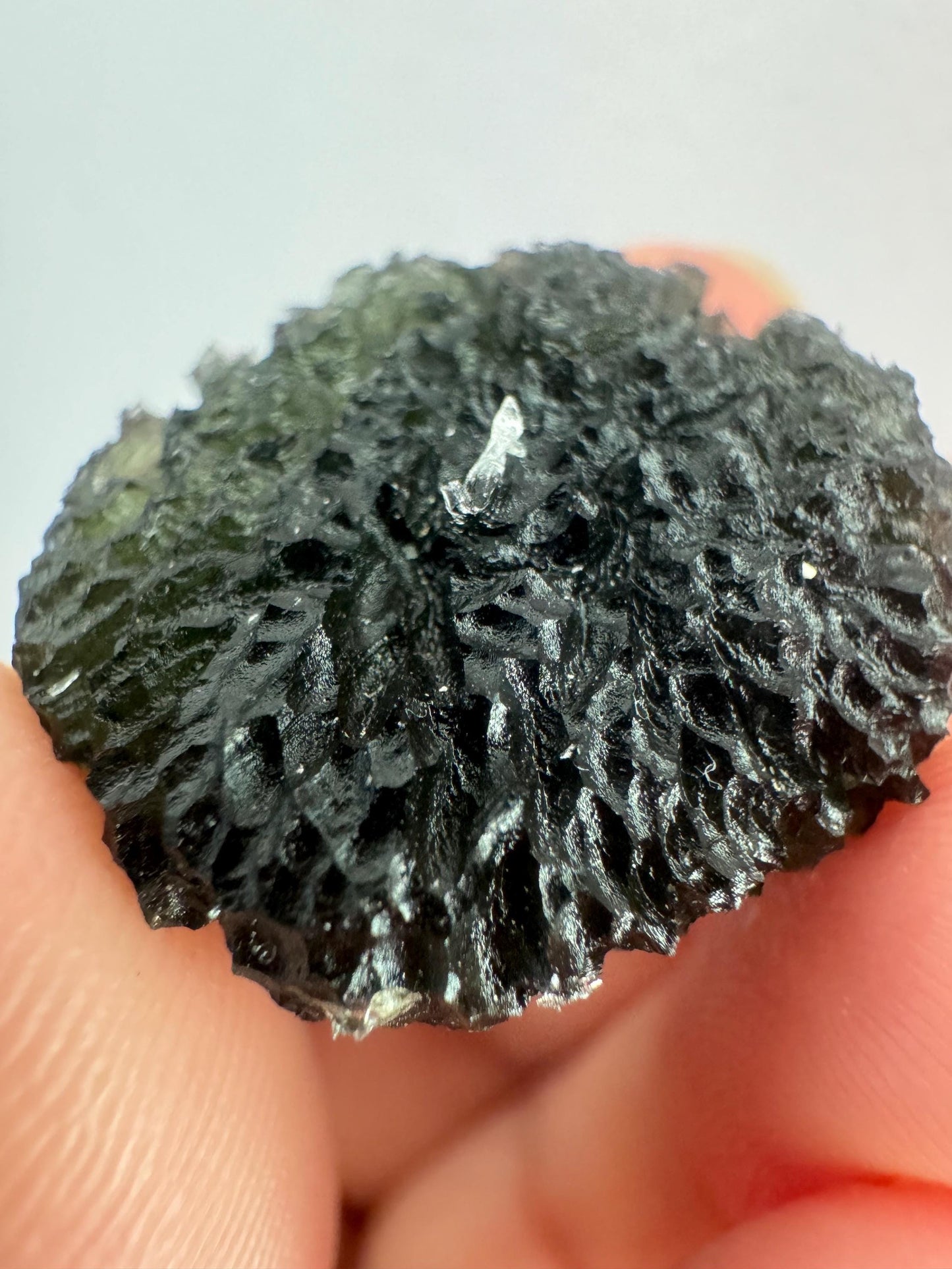 Nesmen Les forest moldavite 9.43g AAA quality no damages.