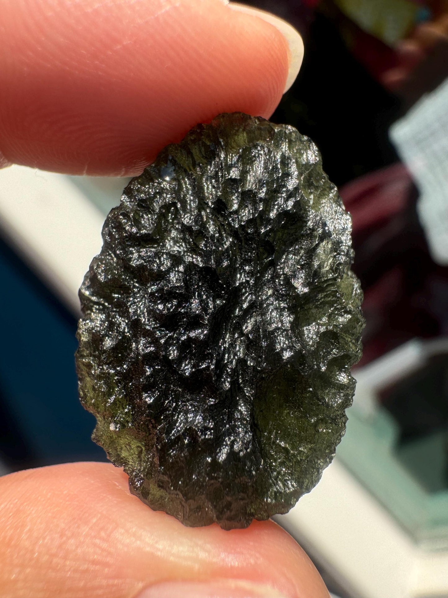 7.8 g Authentic moldavite Moldavite Chlum good condition