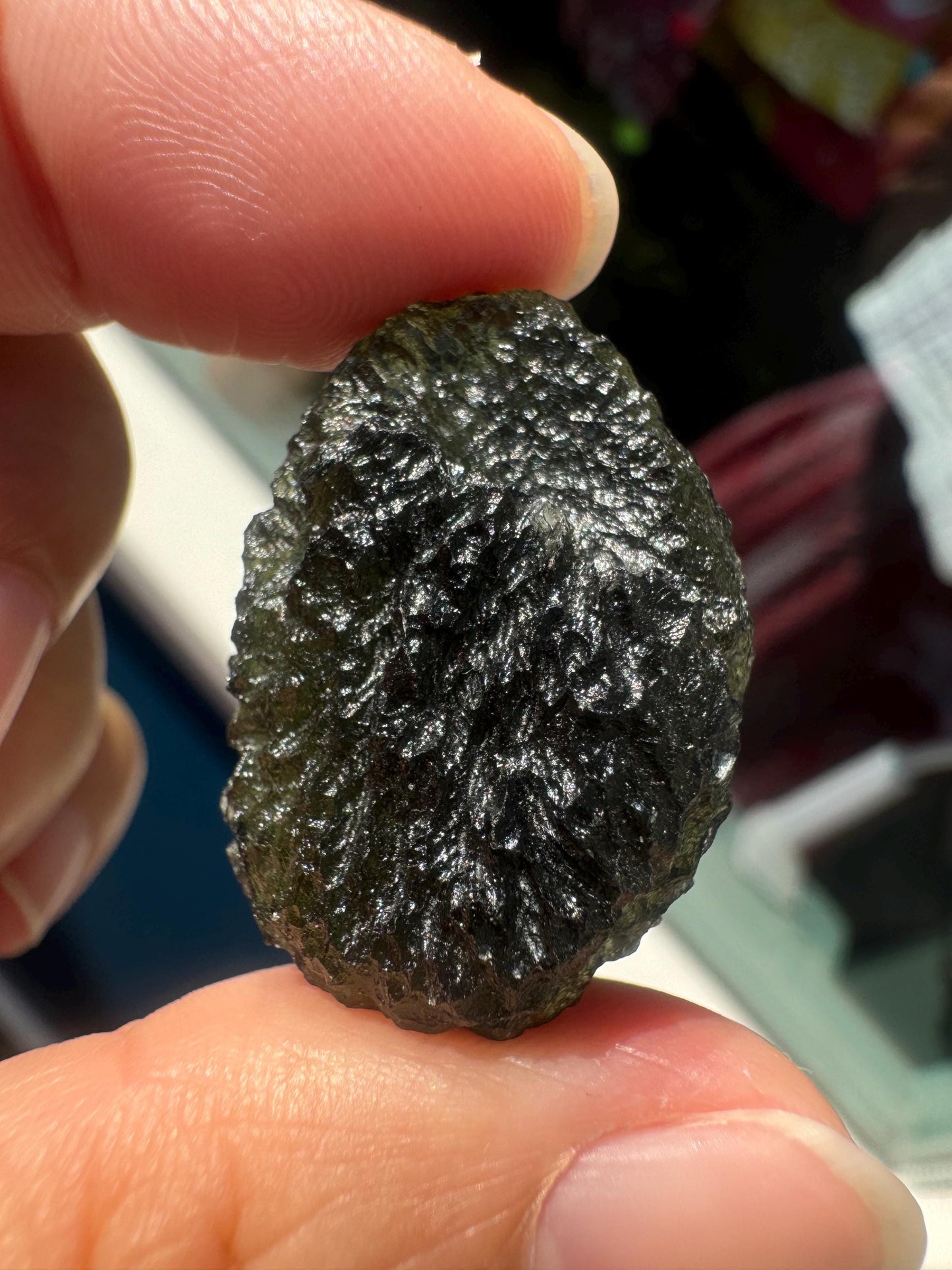 7.8 g Authentic moldavite Moldavite Chlum good condition