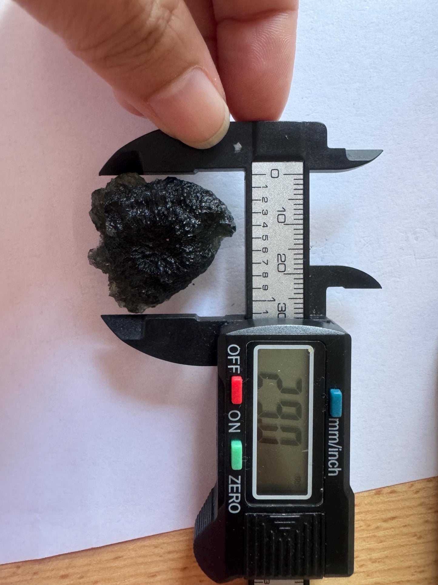 16.3gg Moldavite Chlum perfect condition beautiful texture.