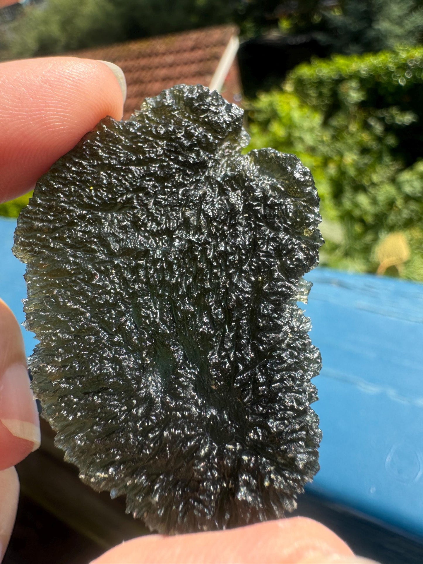 15,60g  Moldavite Besednice Stoh perfect condition Rare location no damages no longer mining