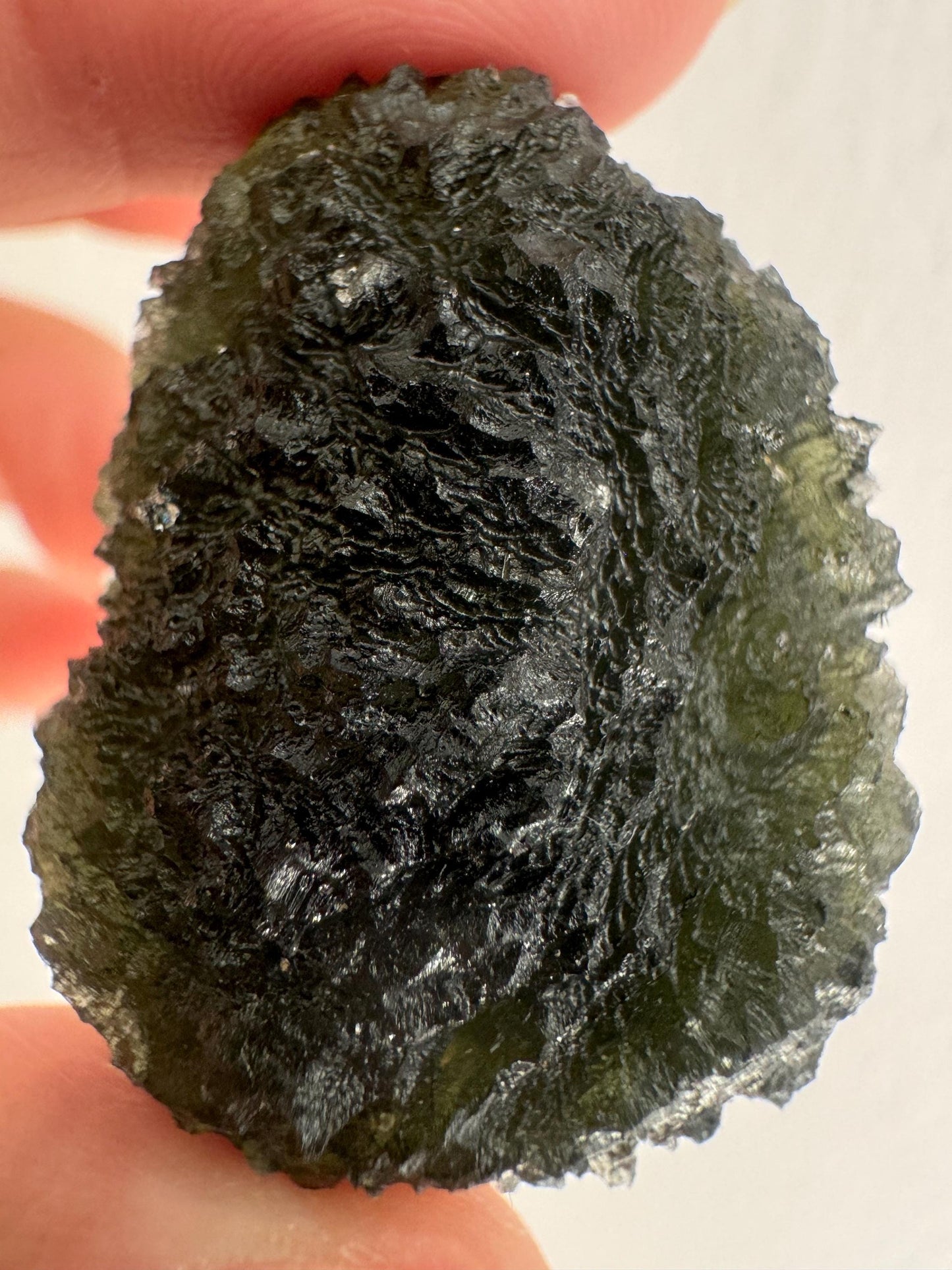 18.57g  Moldavite Velký chlum good condition green colour. Beautiful collector piece