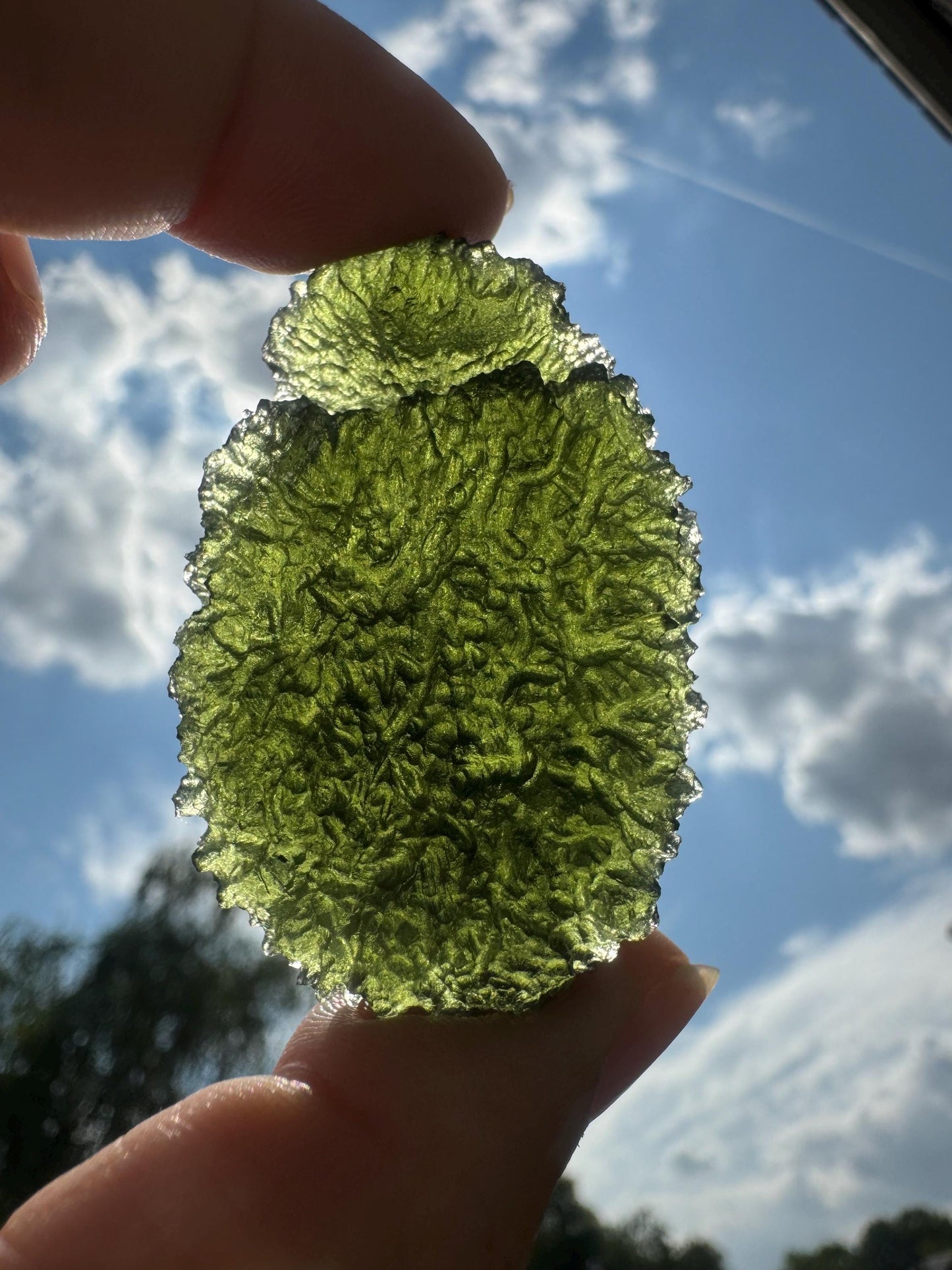 24,50g  Moldavite Pariz perfect  condition green colour. Beautiful collector piece rare location