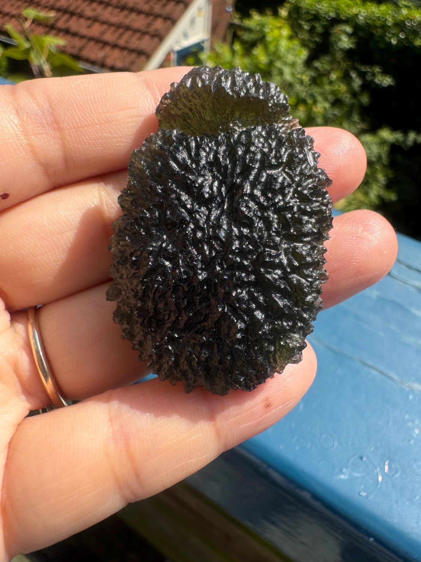 24,50g  Moldavite Pariz perfect  condition green colour. Beautiful collector piece rare location