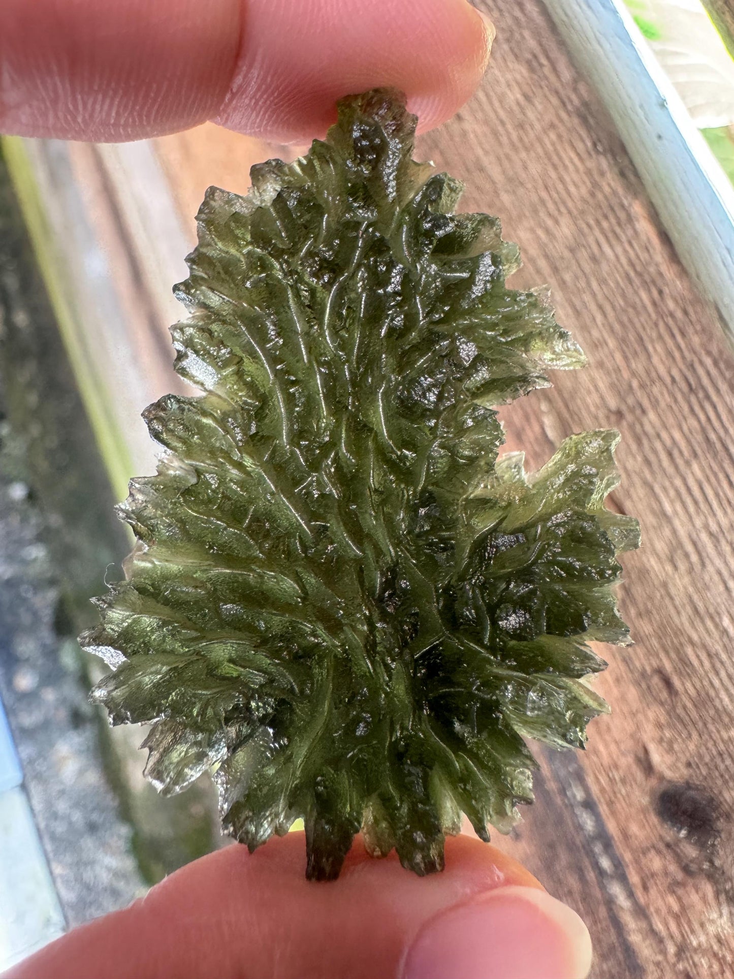 Besednice Jezkovna Moldavite: 14.68g AAA Grade Angel Chime Crystal