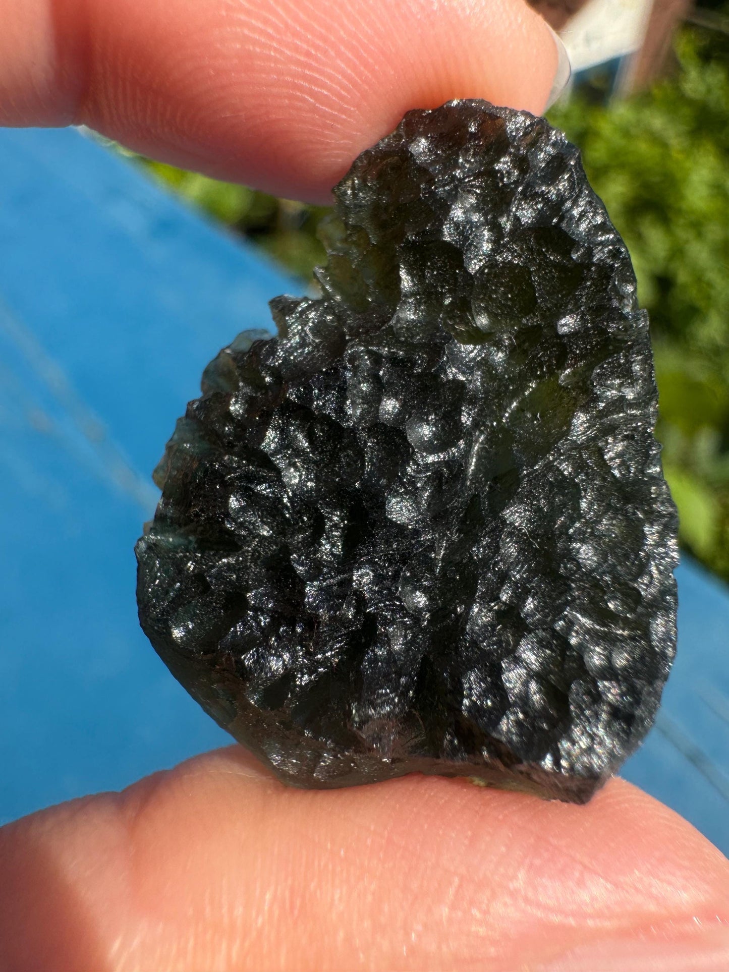 Besednice Skola 8.01g moldavite AAA quality no damages.