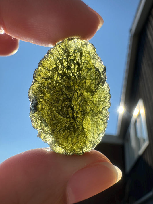 7.8 g Authentic moldavite Moldavite Chlum good condition