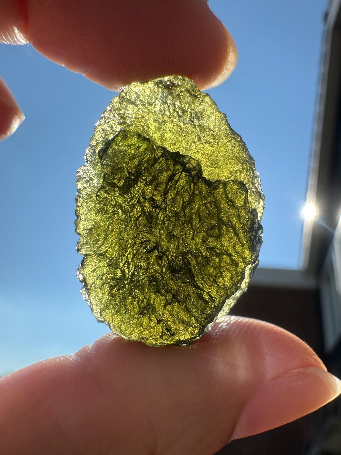 7.8 g Authentic moldavite Moldavite Chlum good condition