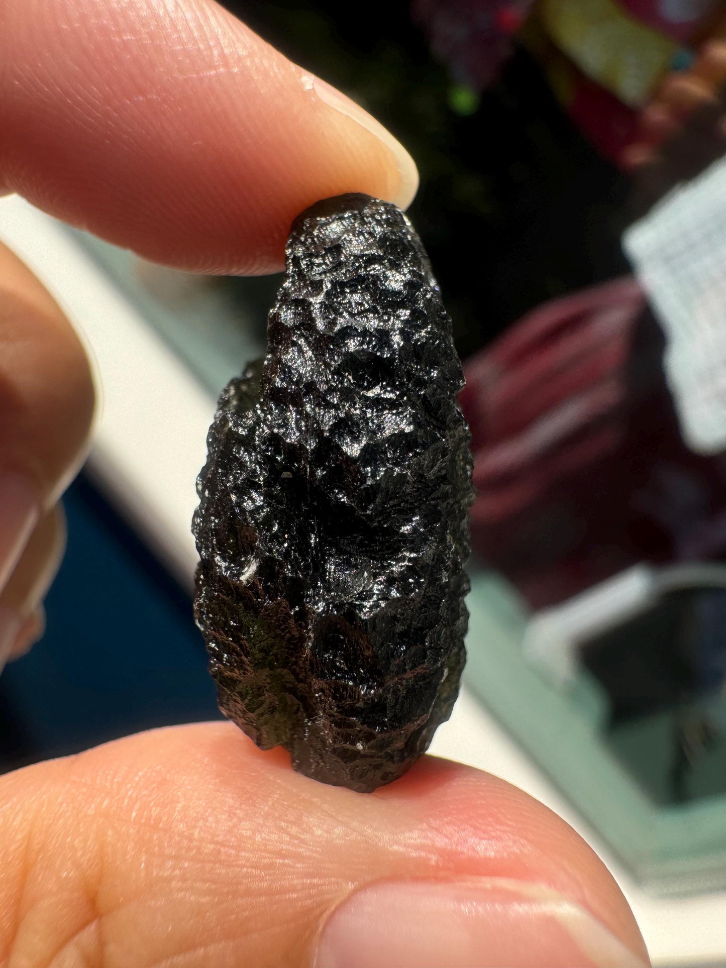 7.8 g Authentic moldavite Moldavite Chlum good condition