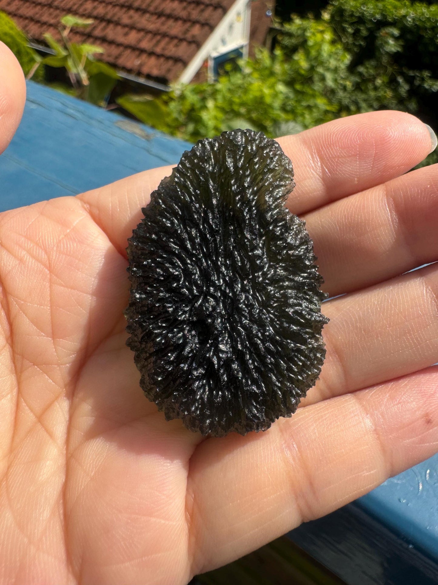 24,50g  Moldavite Pariz perfect  condition green colour. Beautiful collector piece rare location