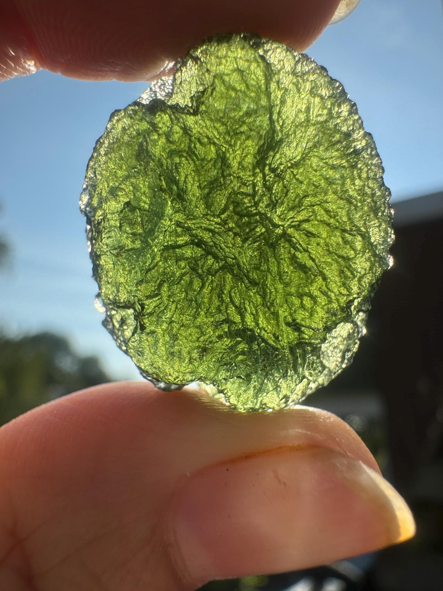 9.15 g Authentic moldavite Moldavite Nechov good condition