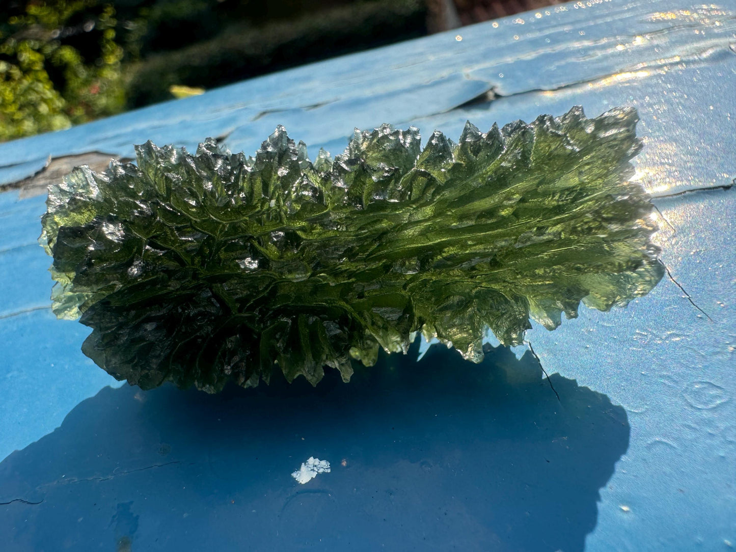 Moldavite Besednice Jezkovna 32.63g hedgehog super rare size rare location AAAAA