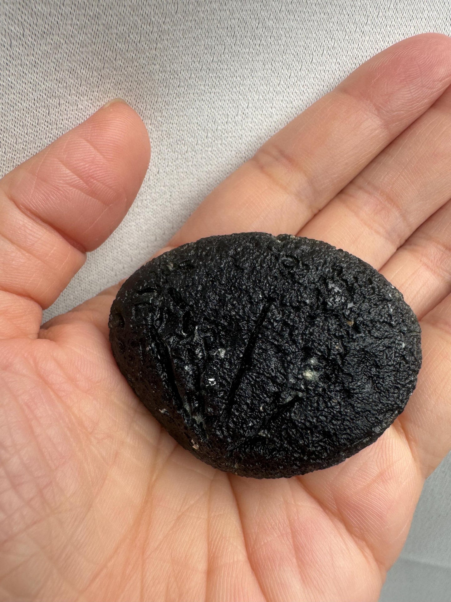 Chlum Moldavite: Deep Green Collector Piece (46.43g)