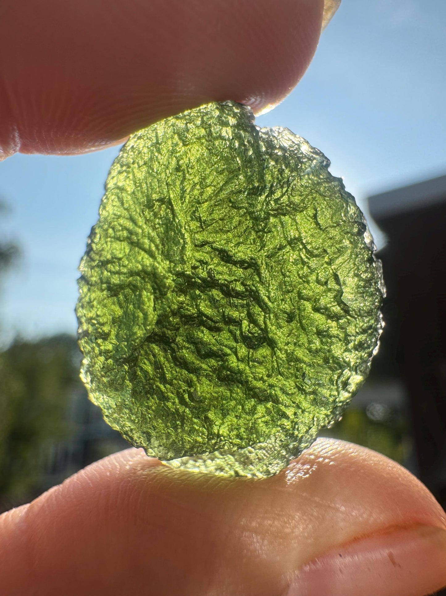 9.15 g Authentic moldavite Moldavite Nechov good condition