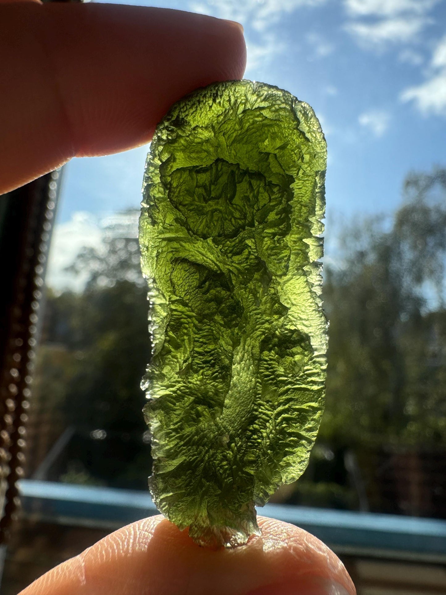 16.93g Brusna Moldavite: AAA Collector Quality, Rare Location